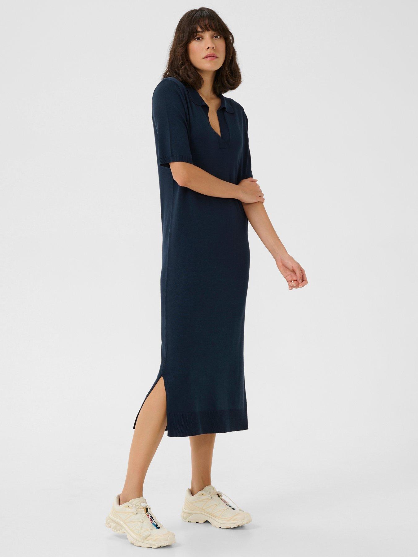 undefined Lizza Polo Dress - Blue