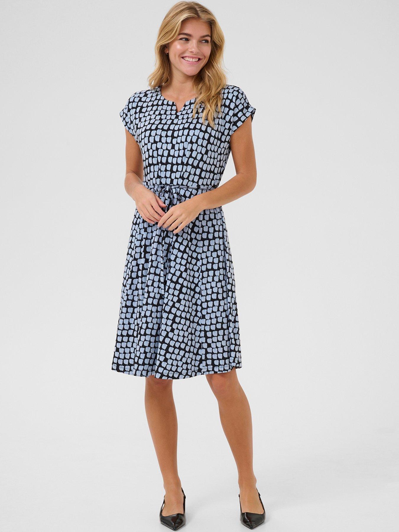 undefined Bella Jersey Dress - Blue