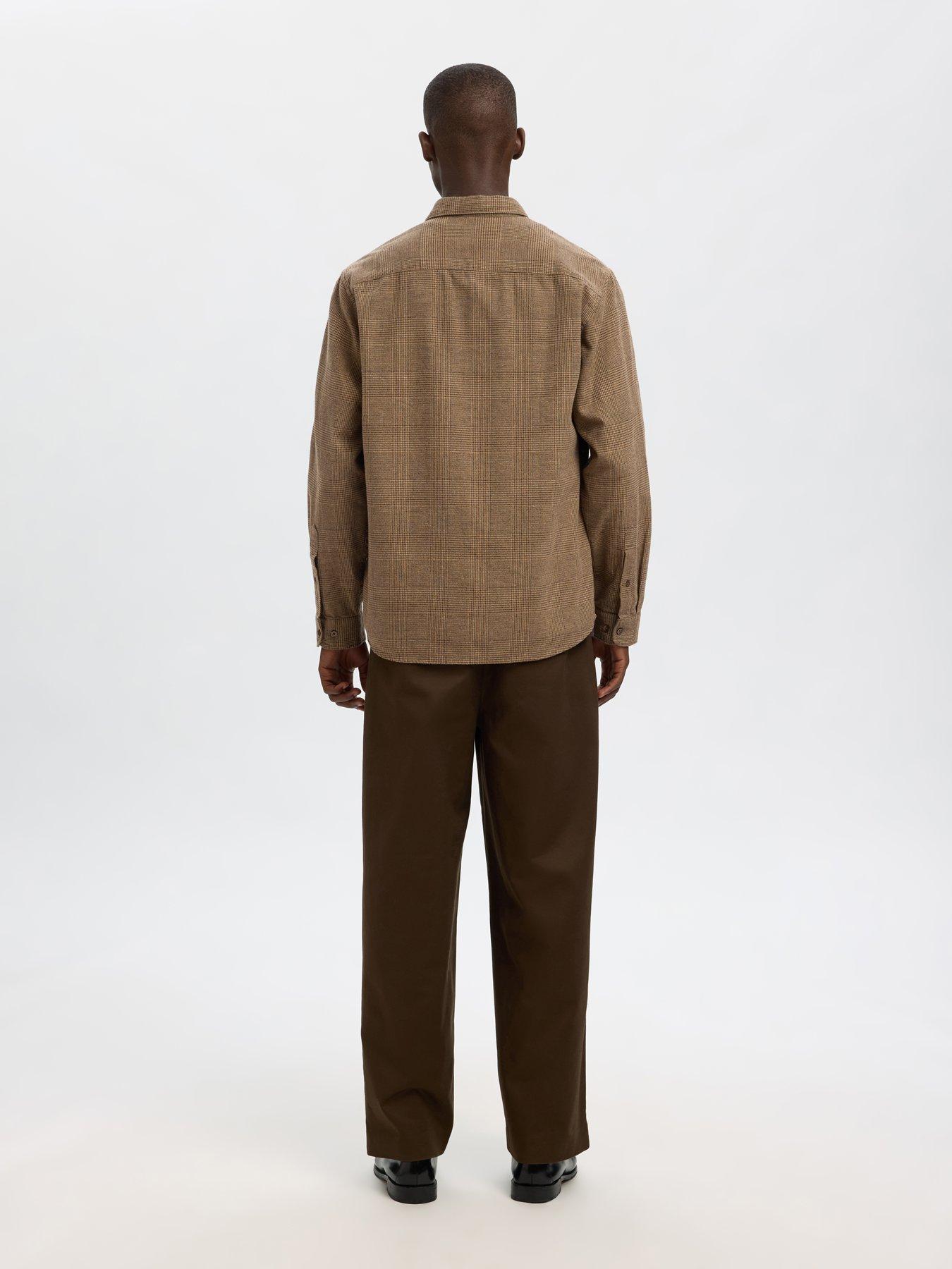 Image 2 of 6 of Selected Selected Noah Long Sleeve Brushed Casual Shirt