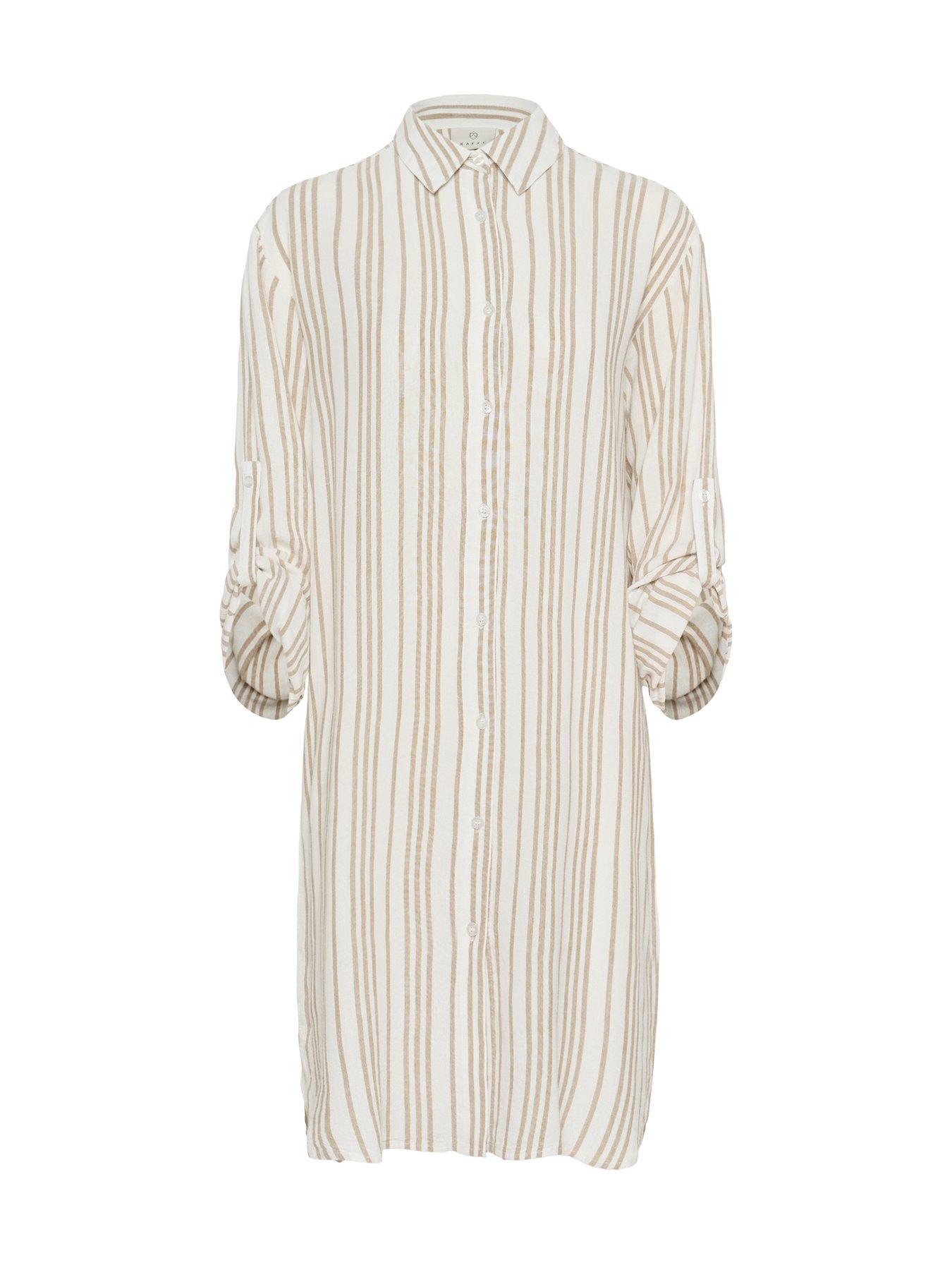 Image 4 of 5 of Kaffe Milia Shirt Dress - Neutral