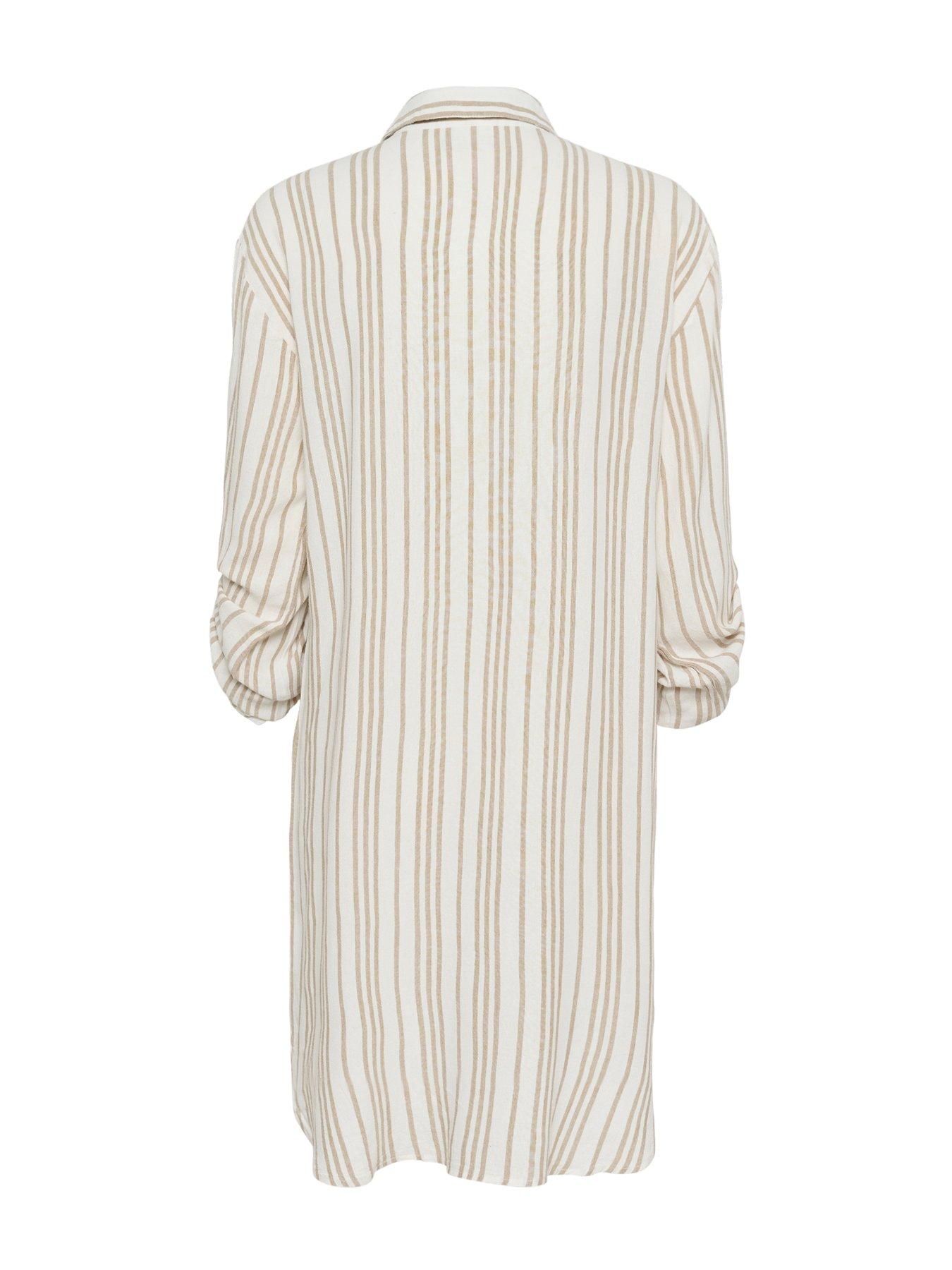 Image 5 of 5 of Kaffe Milia Shirt Dress - Neutral