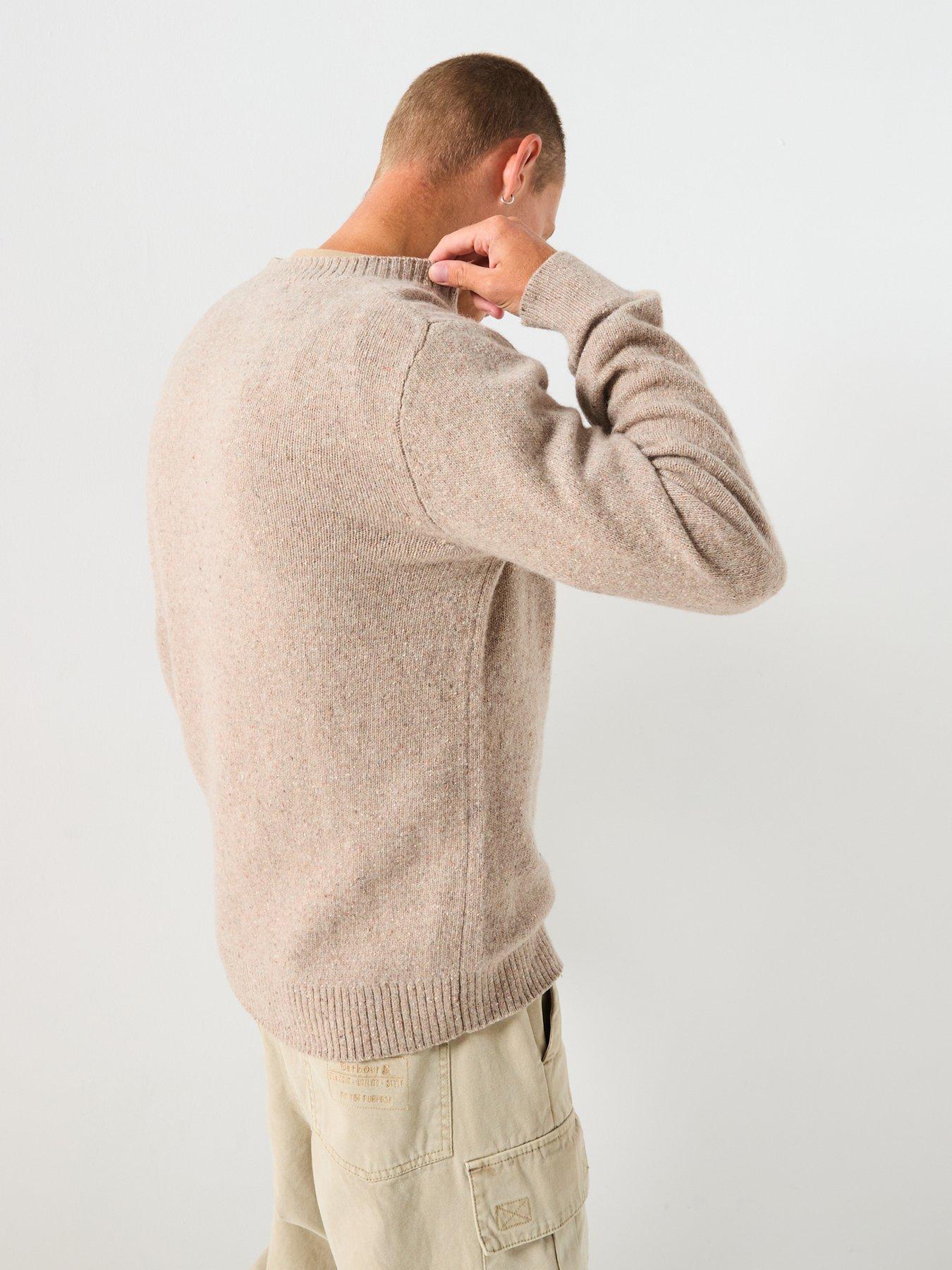 Image 2 of 5 of Selected Selected Neil Long Sleeve Neppy Wool Knitted Jumper