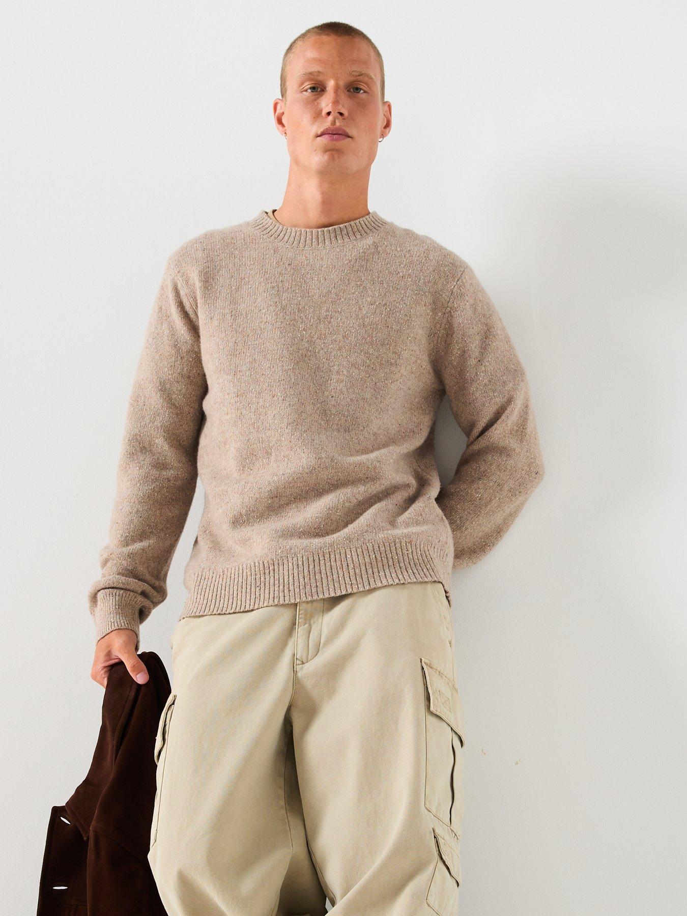 Image 3 of 5 of Selected Selected Neil Long Sleeve Neppy Wool Knitted Jumper