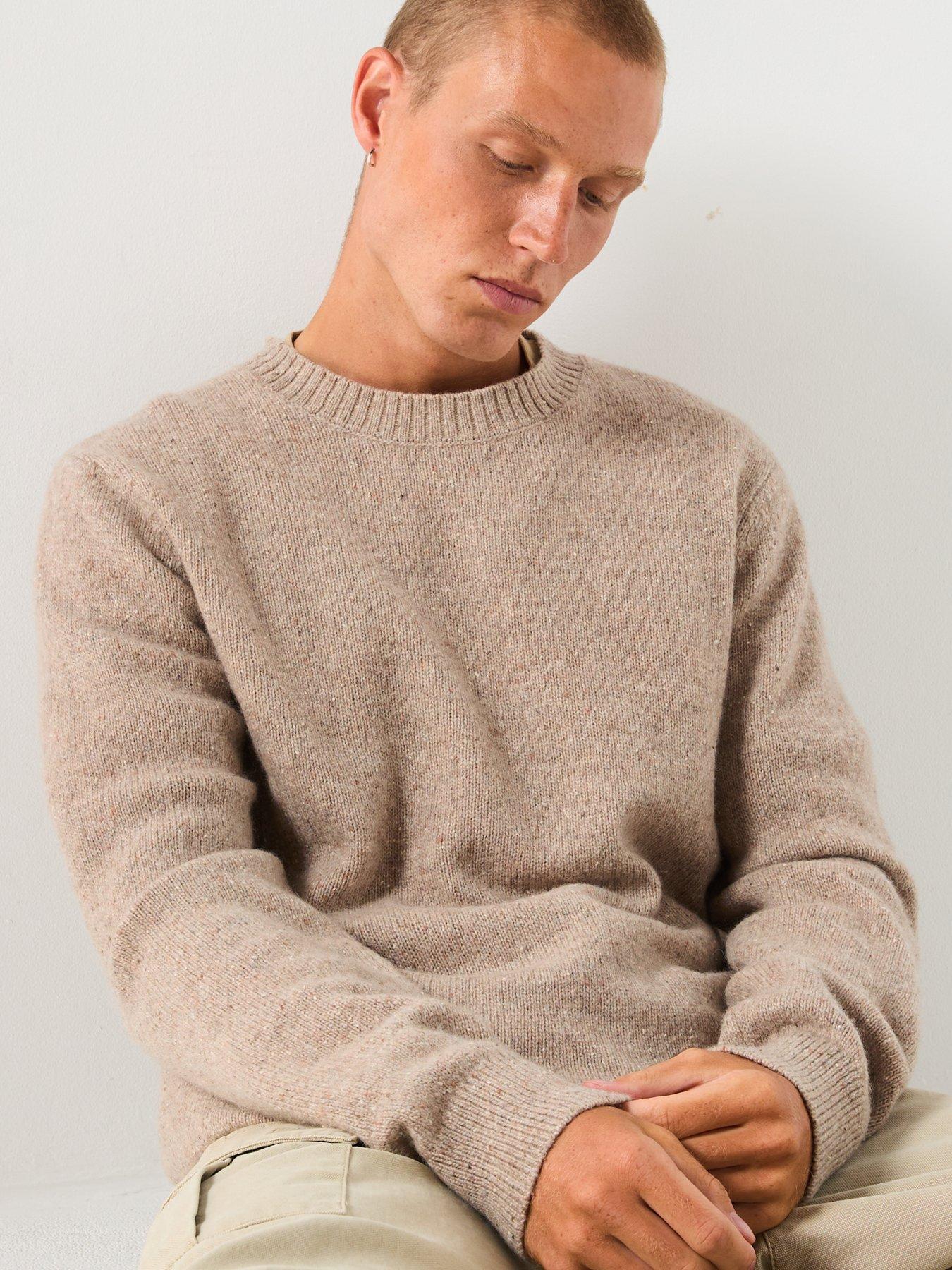 Image 4 of 5 of Selected Selected Neil Long Sleeve Neppy Wool Knitted Jumper