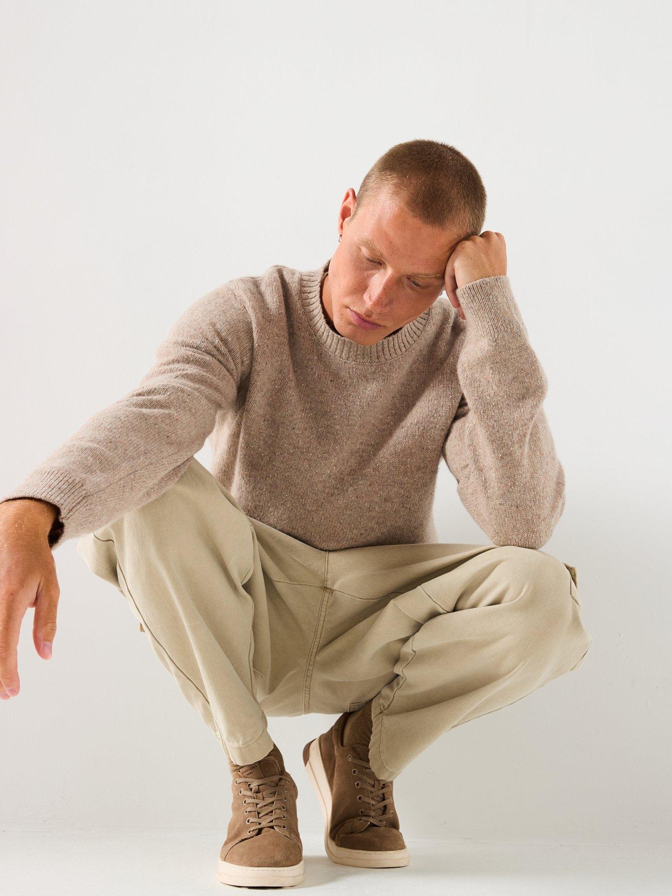 Image 5 of 5 of Selected Selected Neil Long Sleeve Neppy Wool Knitted Jumper
