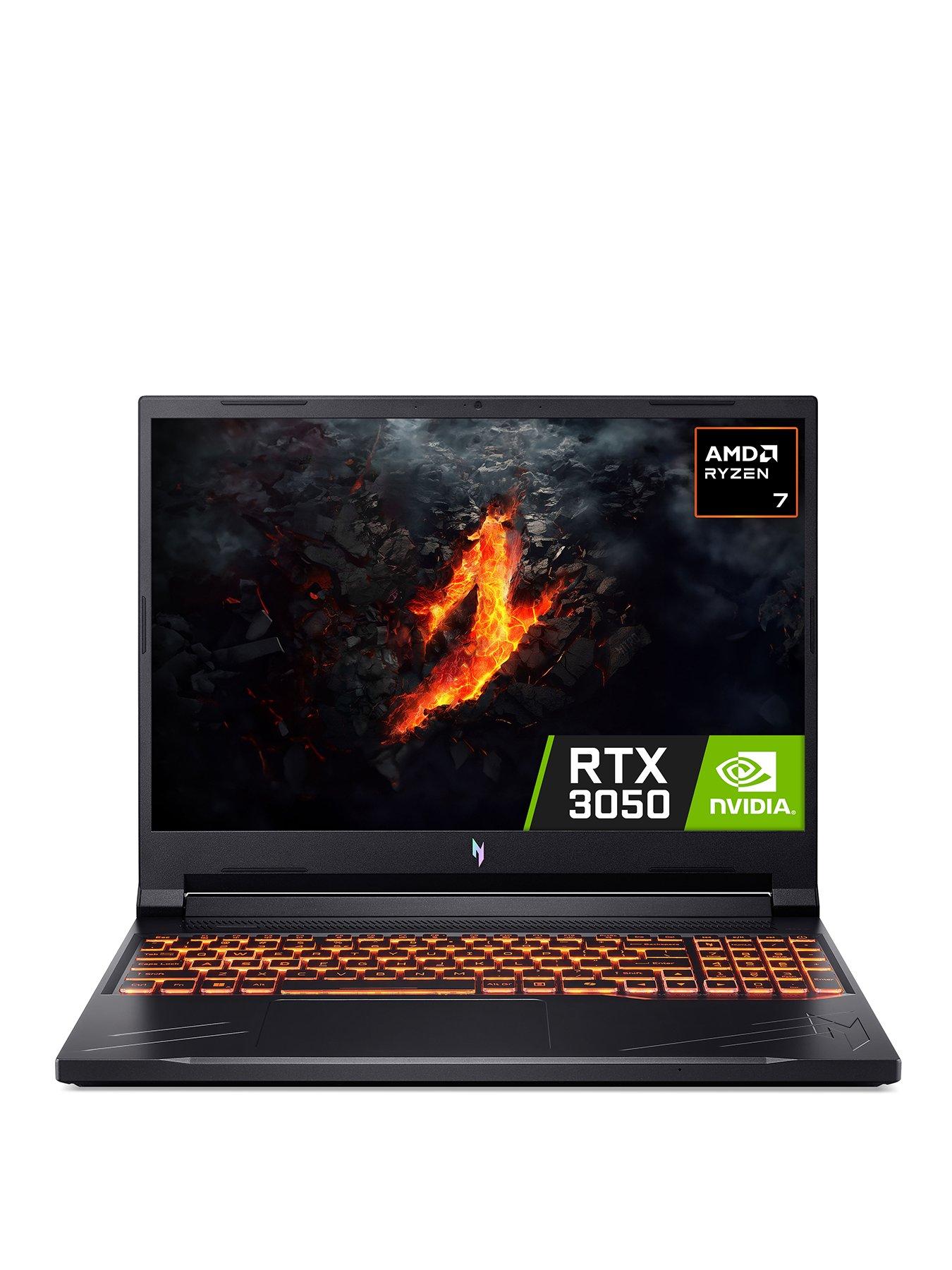 undefined Nitro V16 Gaming Laptop - 16in WUXGA 165Hz, GeForce RTX 3050, AMD Ryzen 7 8845HS, 16GB RAM, 512GB SSD - Black