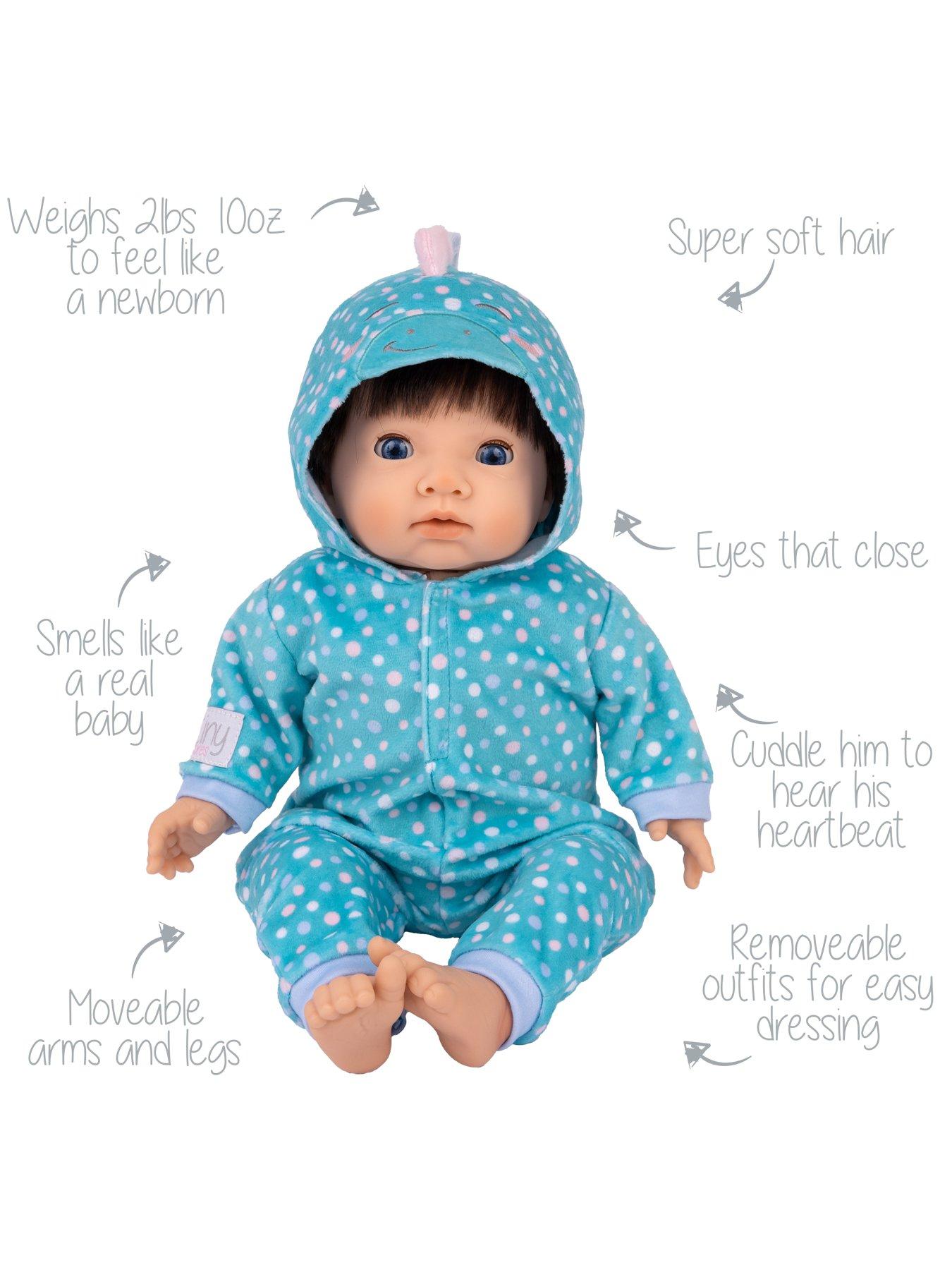 Image 3 of 7 of Tiny Treasures Sleepy Dino Doll Set