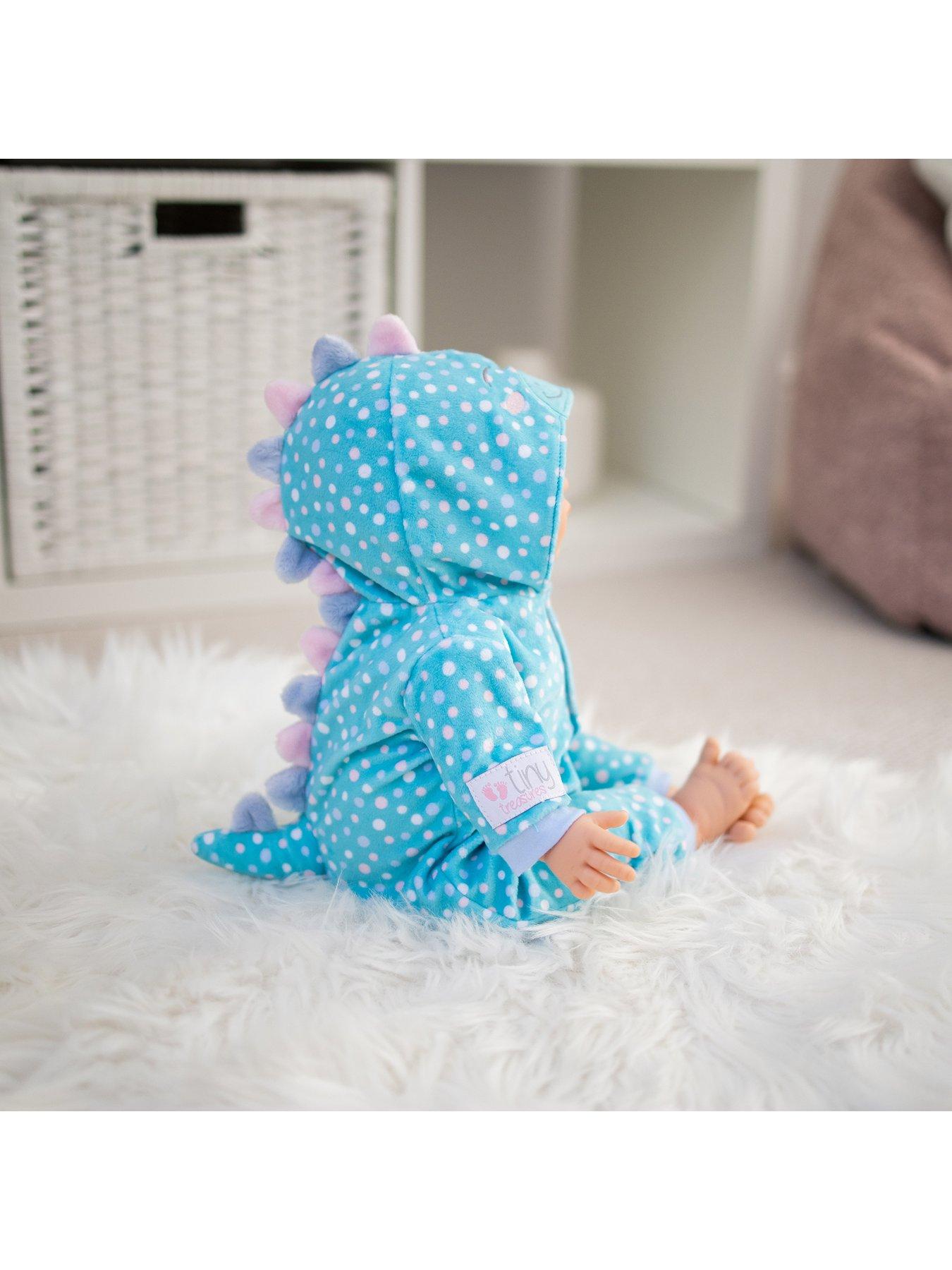 Image 6 of 7 of Tiny Treasures Sleepy Dino Doll Set