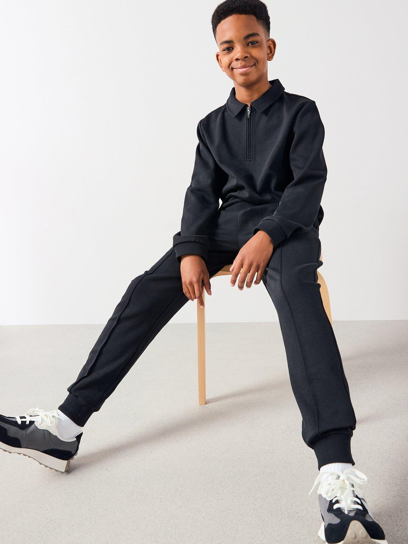 The Very Collection Heavyweight Joggers - Black