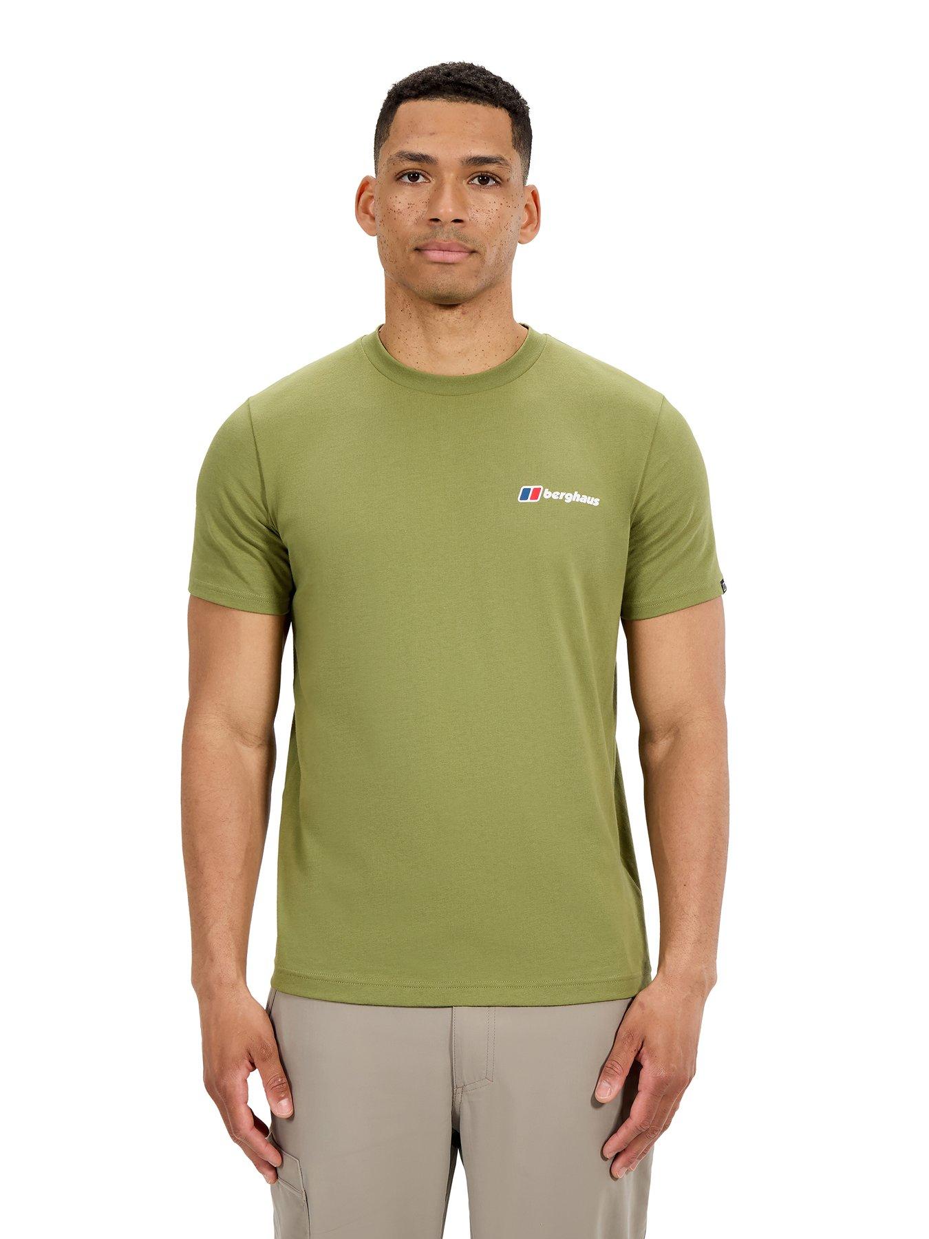 Berghaus Mens Berghaus Class Logo Tee, Green, Size S, Men