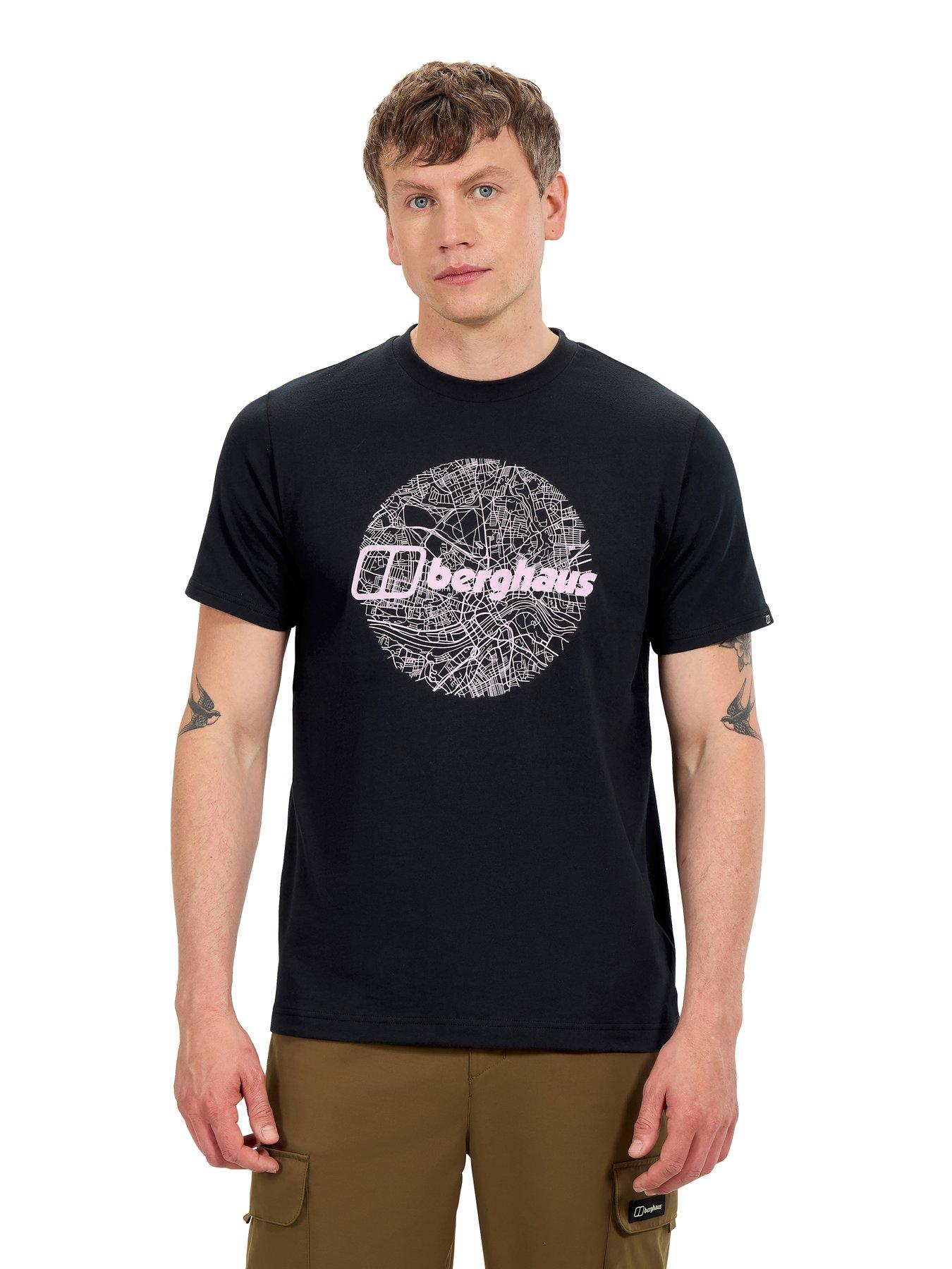 Berghaus Mens Map Of The Toon Tee - Black