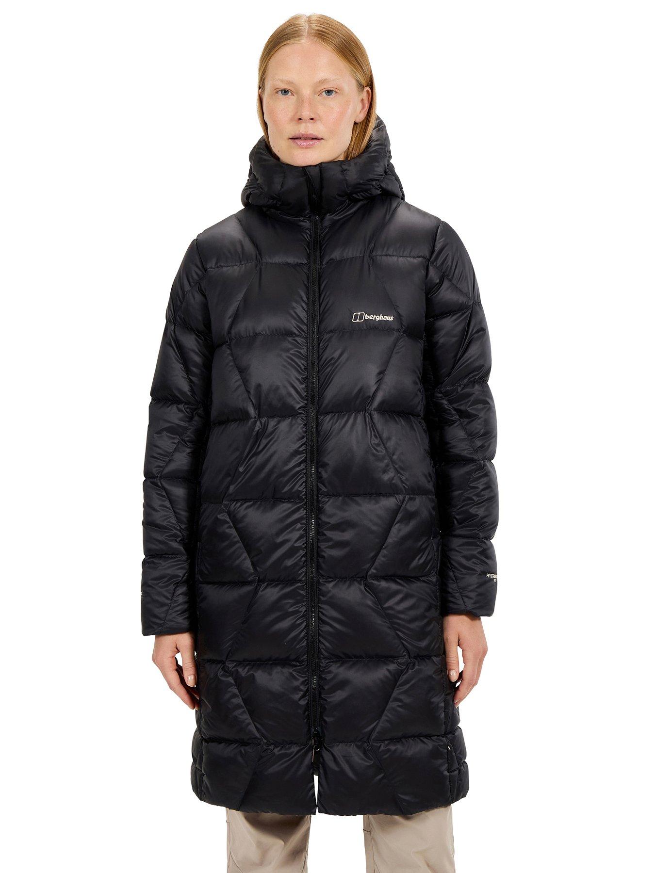 Berghaus Womens Explorer Long Down Jacket, Black, Size 14, Women