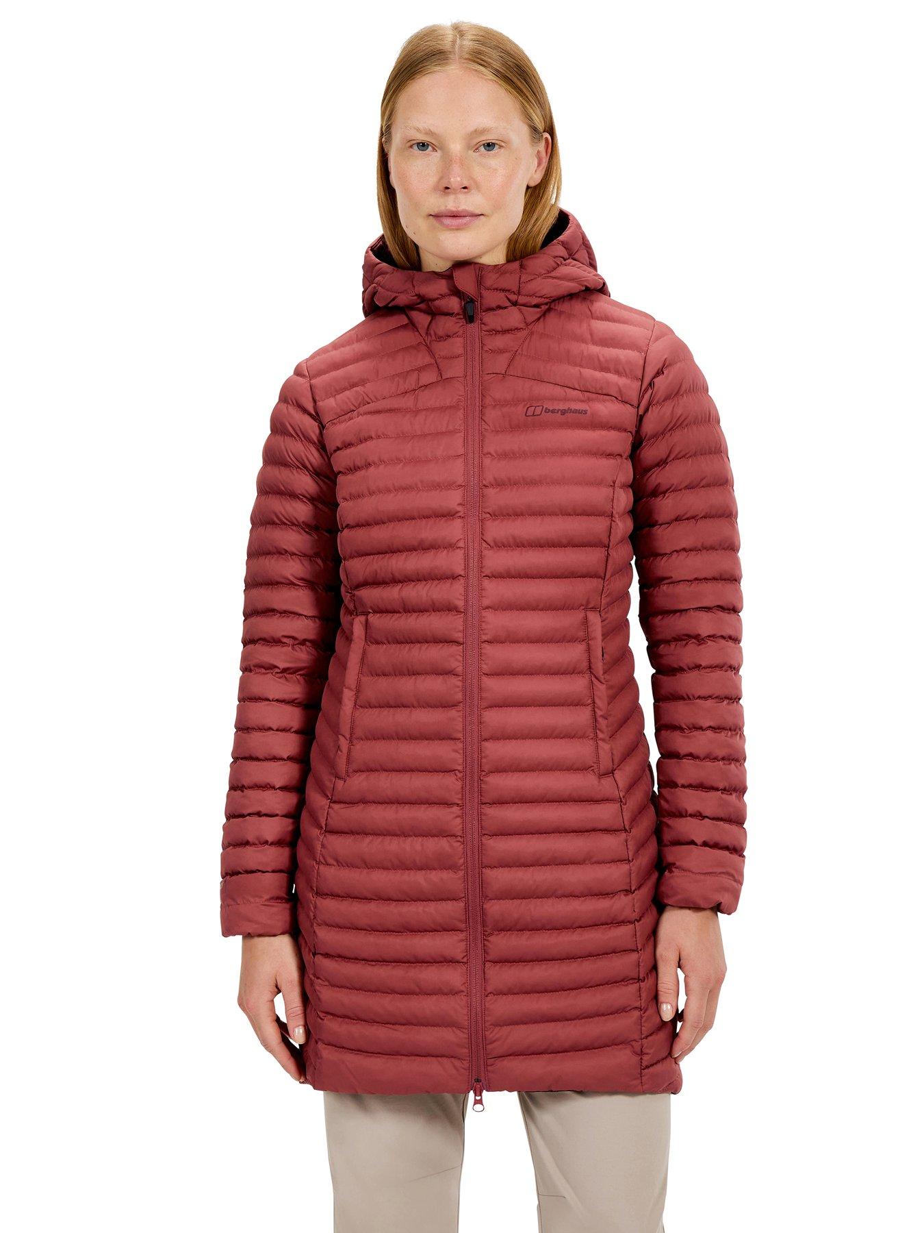 Berghaus Womens Nula Micro Jacket Long, Red, Size 14, Women