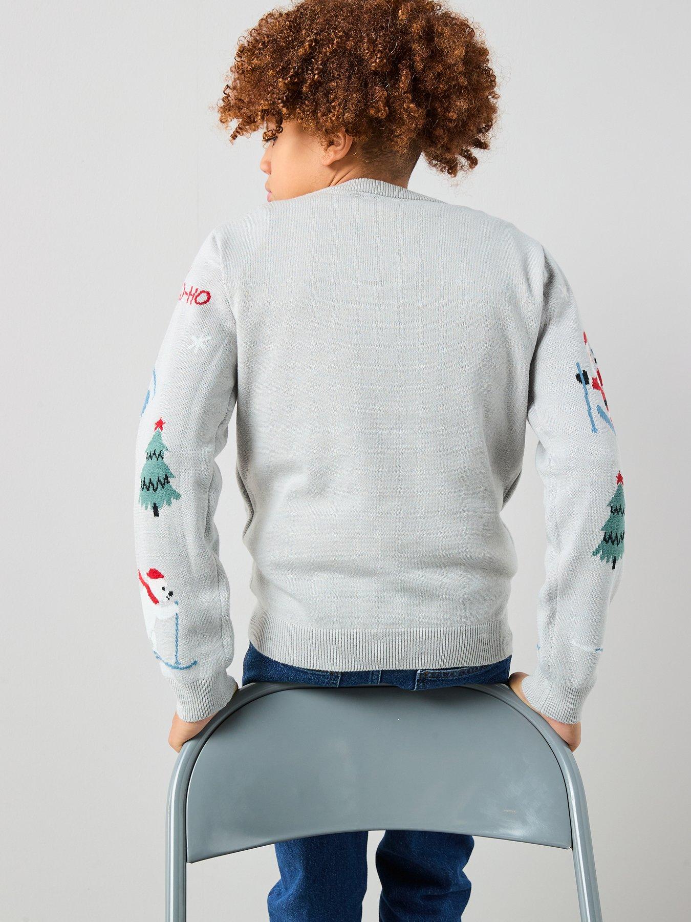Image 2 of 6 of The Very Collection Boys Christmas Character Ski Knitted Jumper - Multi