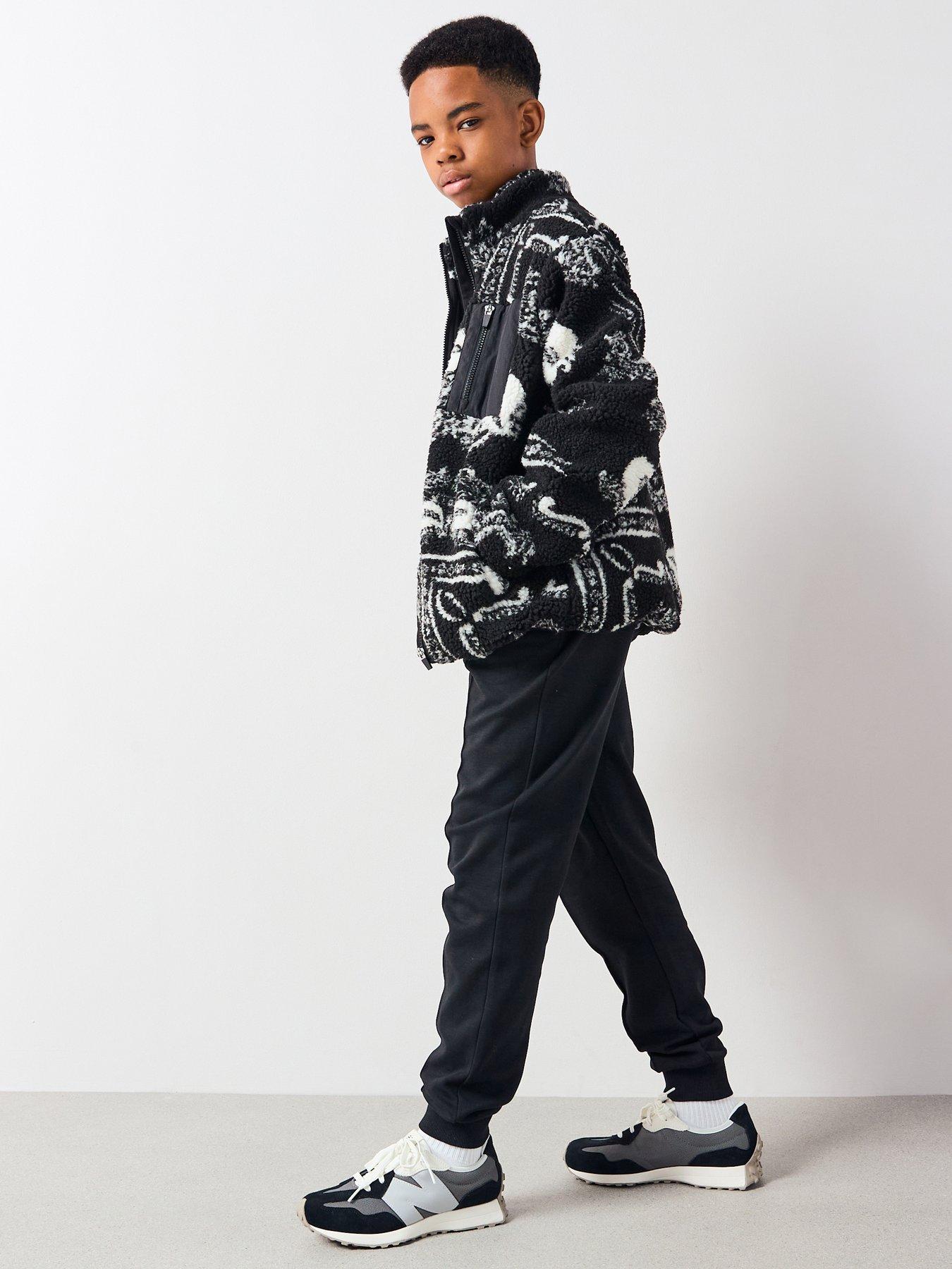 Image 2 of 5 of The Very Collection Boys Printed Borg Jacket - Multi