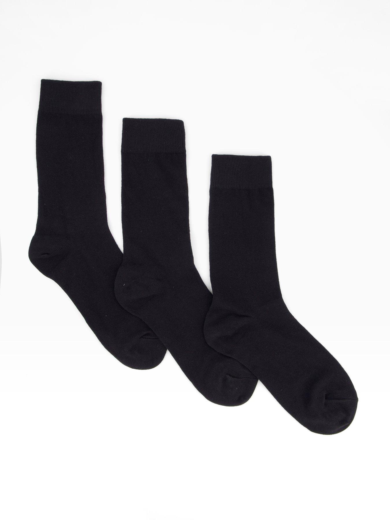 Selected Cooper 3 Pack Crew Socks - Black