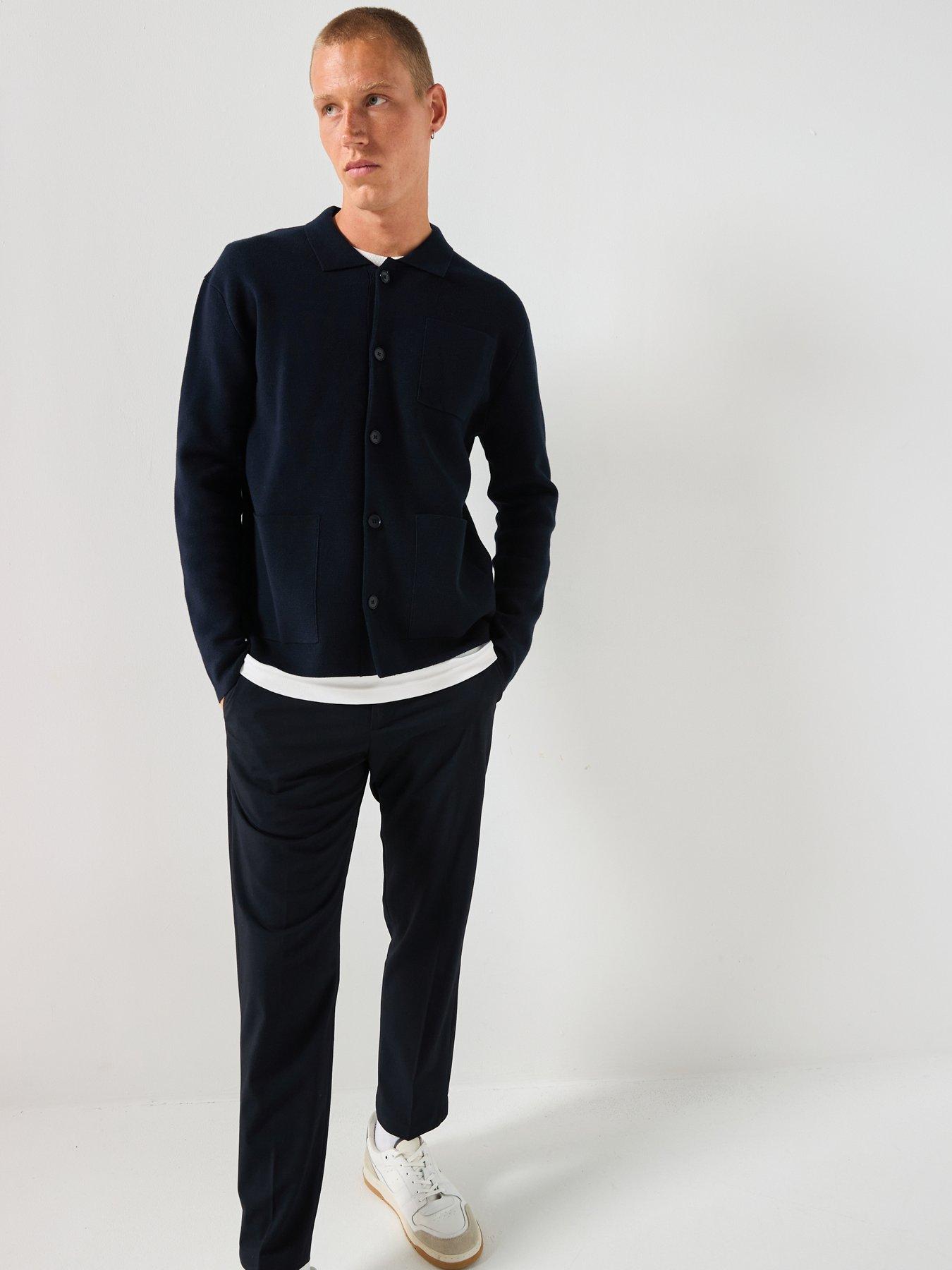 Image 3 of 6 of Selected Selected Mike Light Long Sleeve Relaxed Fit Knitted Cardigan
