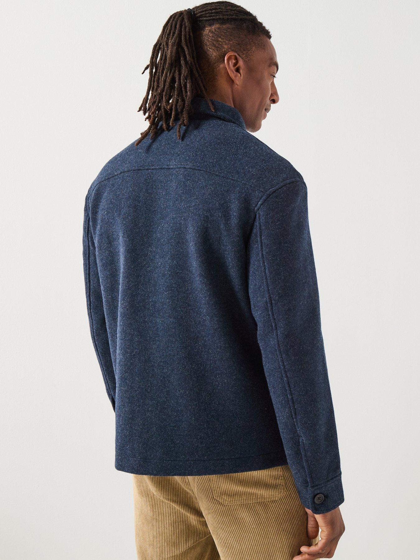 Image 2 of 6 of Selected Mitch Long Sleeve Over Shirt - Navy