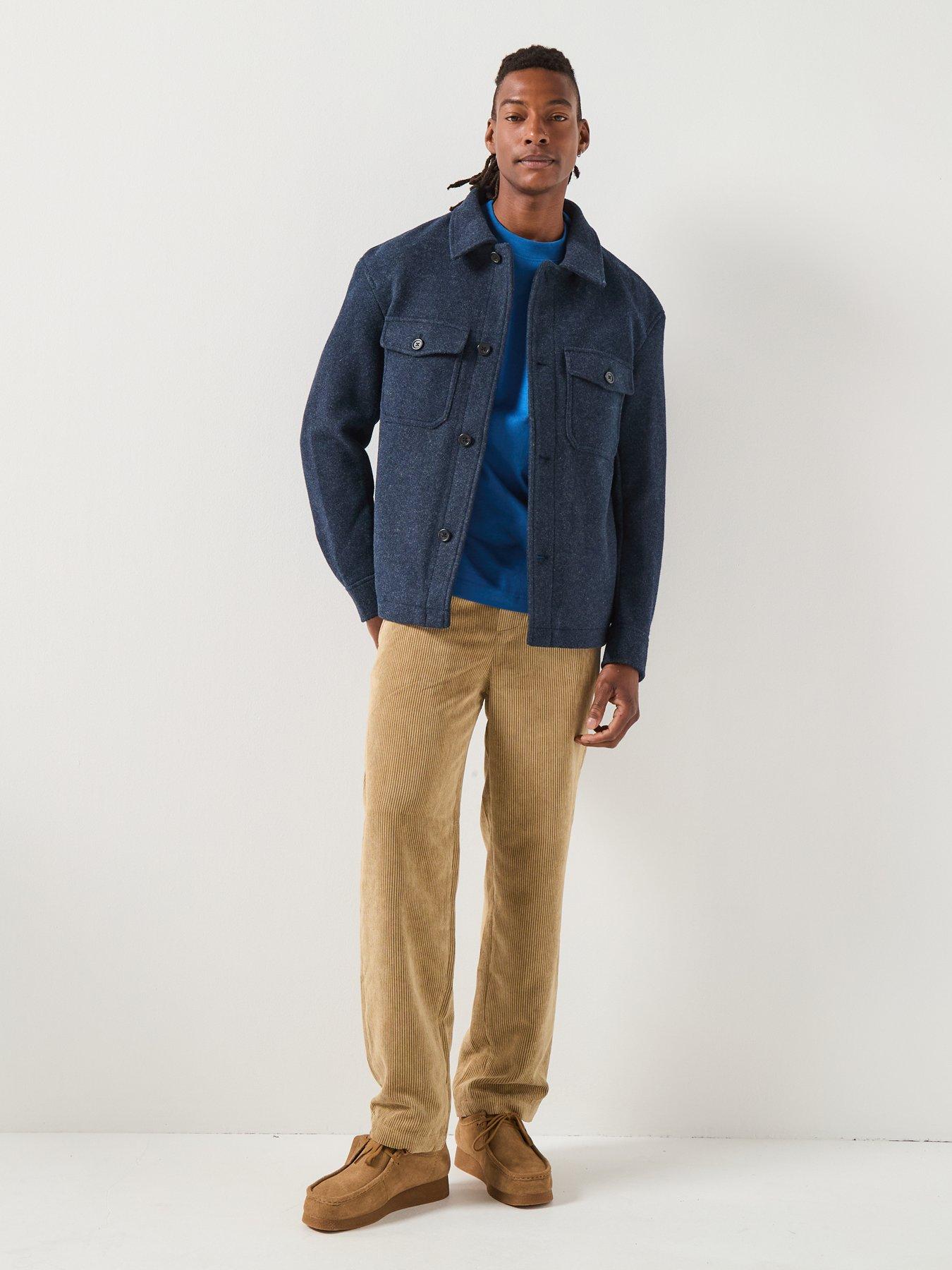 Image 3 of 6 of Selected Mitch Long Sleeve Over Shirt - Navy