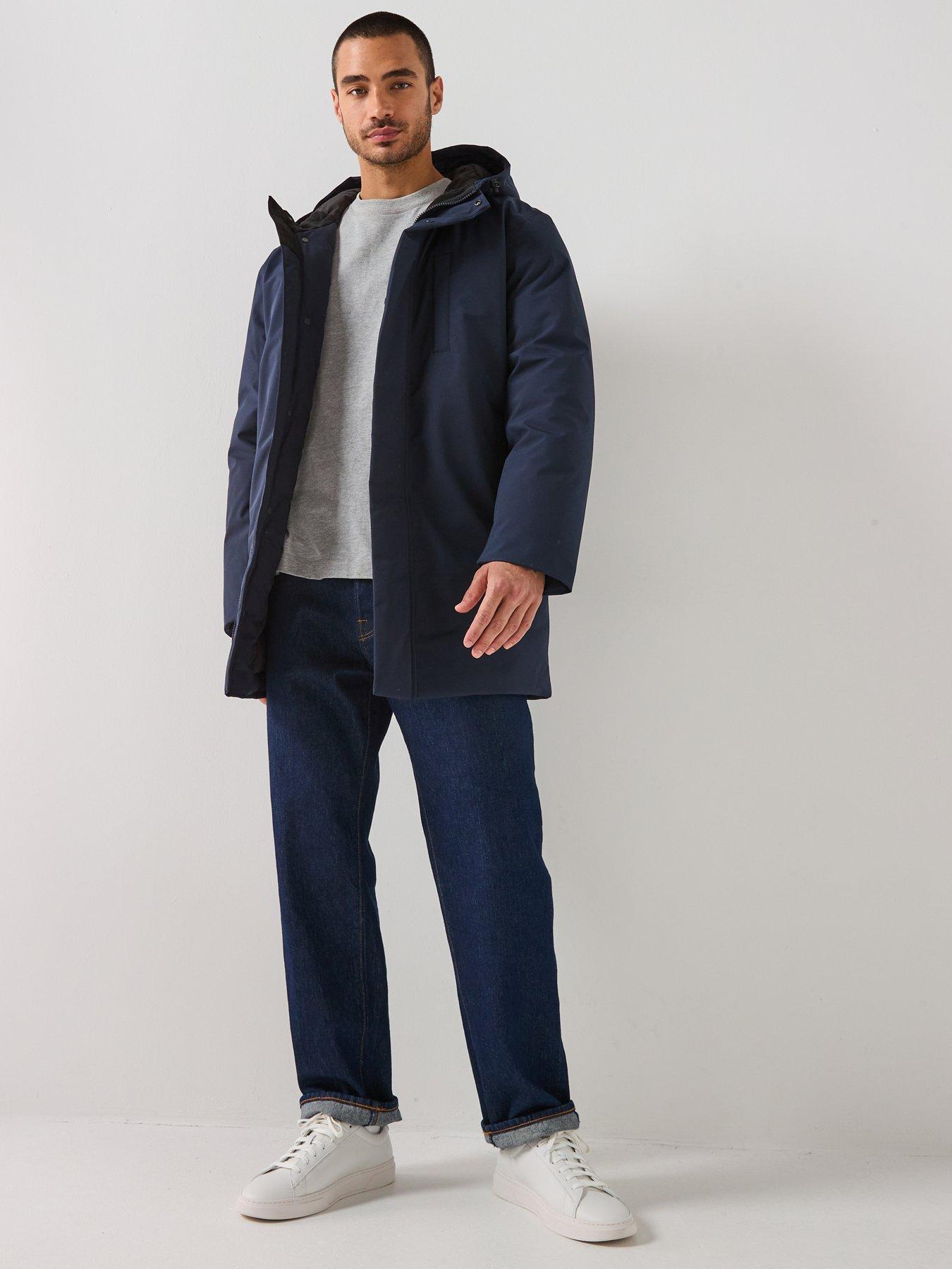 Image 3 of 6 of Selected Franklin Urban Technical Parka Coat - Navy