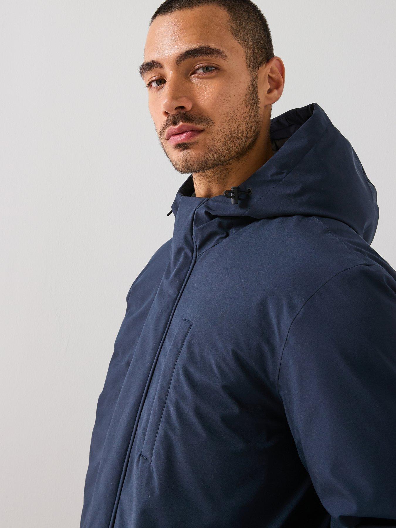 Image 6 of 6 of Selected Franklin Urban Technical Parka Coat - Navy