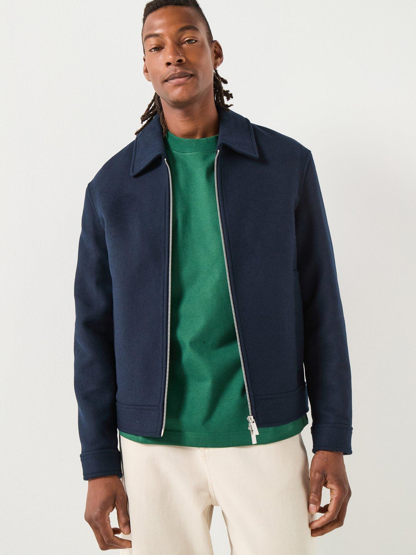 Image 1 of 6 of Selected Philip Lano Zip Through Jacket - Navy