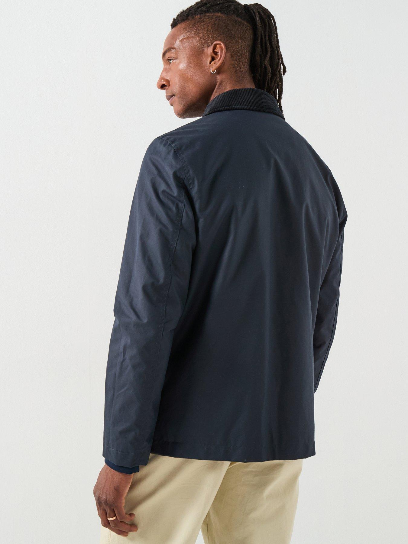 Image 2 of 6 of Selected Walter Waxed Cotton Jacket - Navy