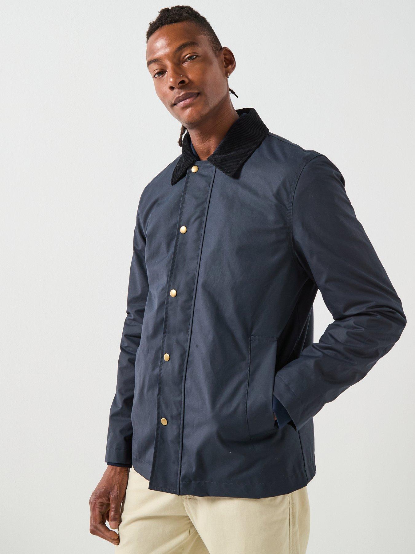 Image 6 of 6 of Selected Walter Waxed Cotton Jacket - Navy