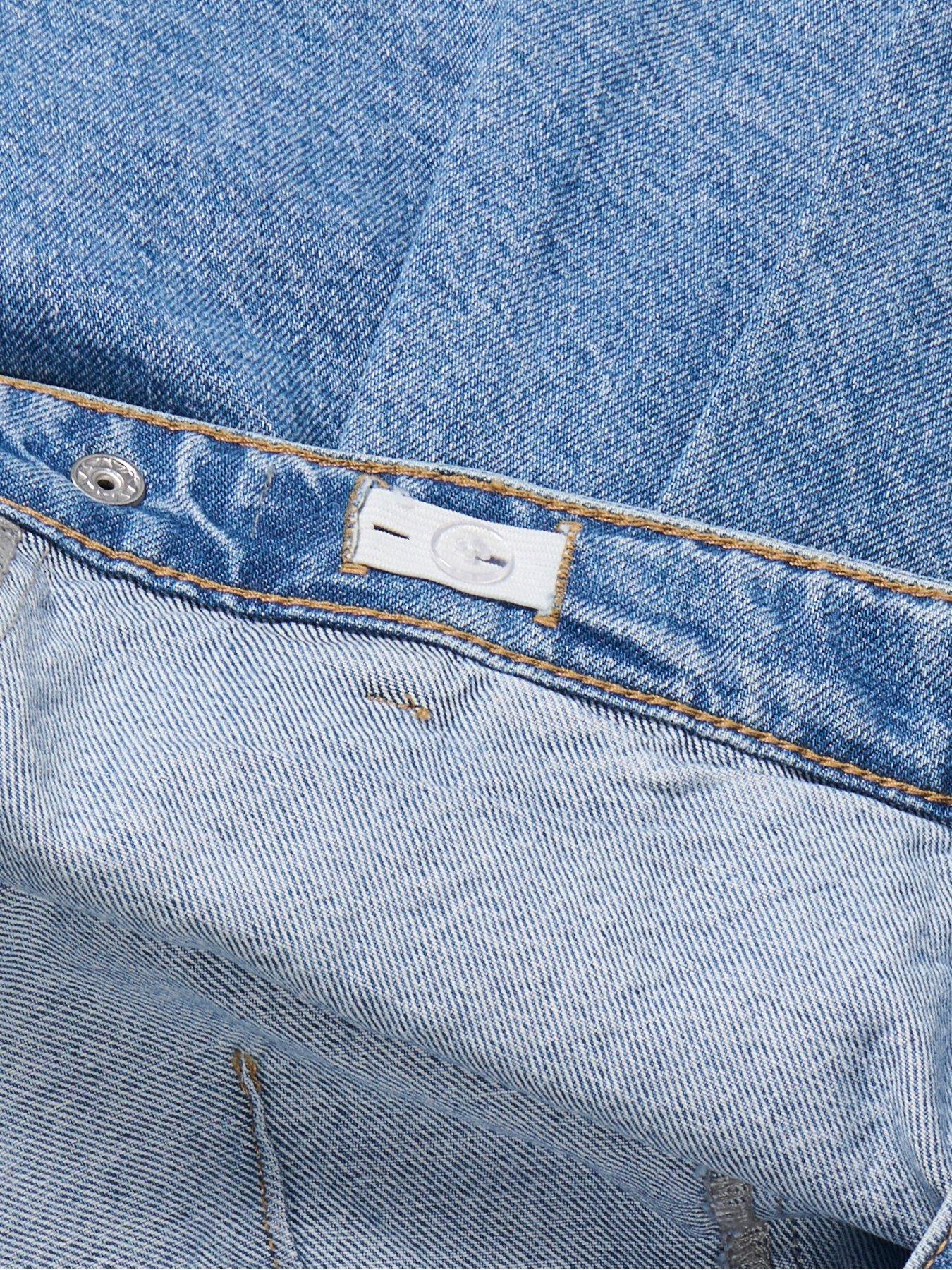 Image 4 of 4 of Only Kids Girls Pleated Denim Skort - Blue