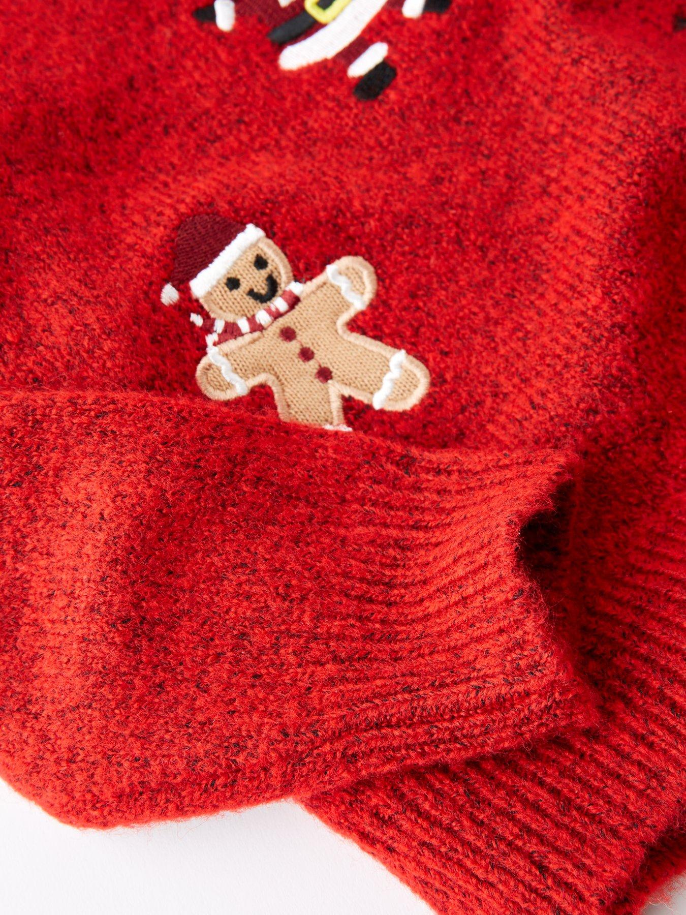 Image 4 of 5 of The Very Collection Boys Christmas Character Knitted Jumper - Red