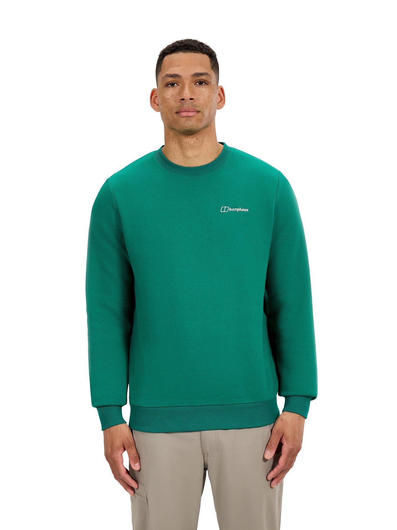 undefined Mens Logo Crew - Green