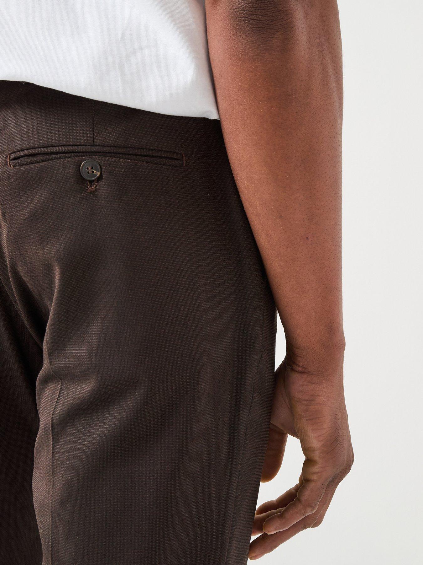 Image 5 of 6 of Selected Neil Slim Fit Suit Trousers - Brown