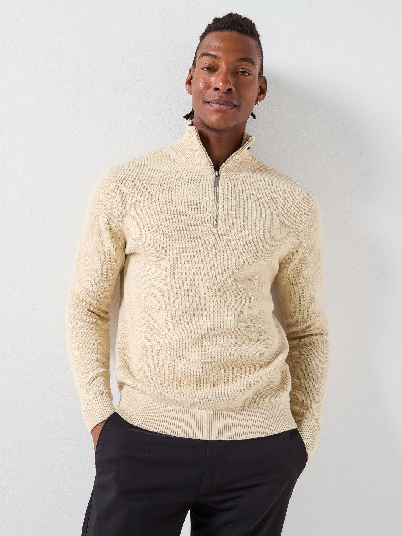 Image 1 of 6 of Selected Dane Half Zip Knitted Jumper