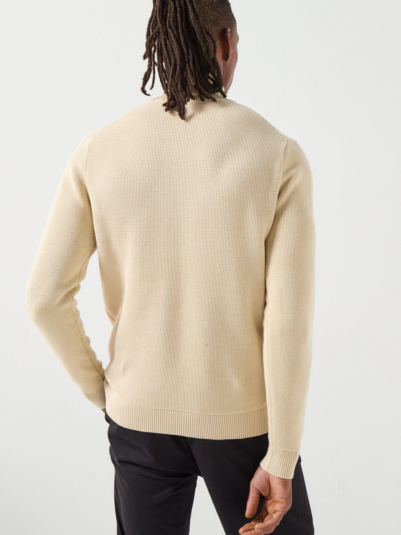 Image 2 of 6 of Selected Dane Half Zip Knitted Jumper