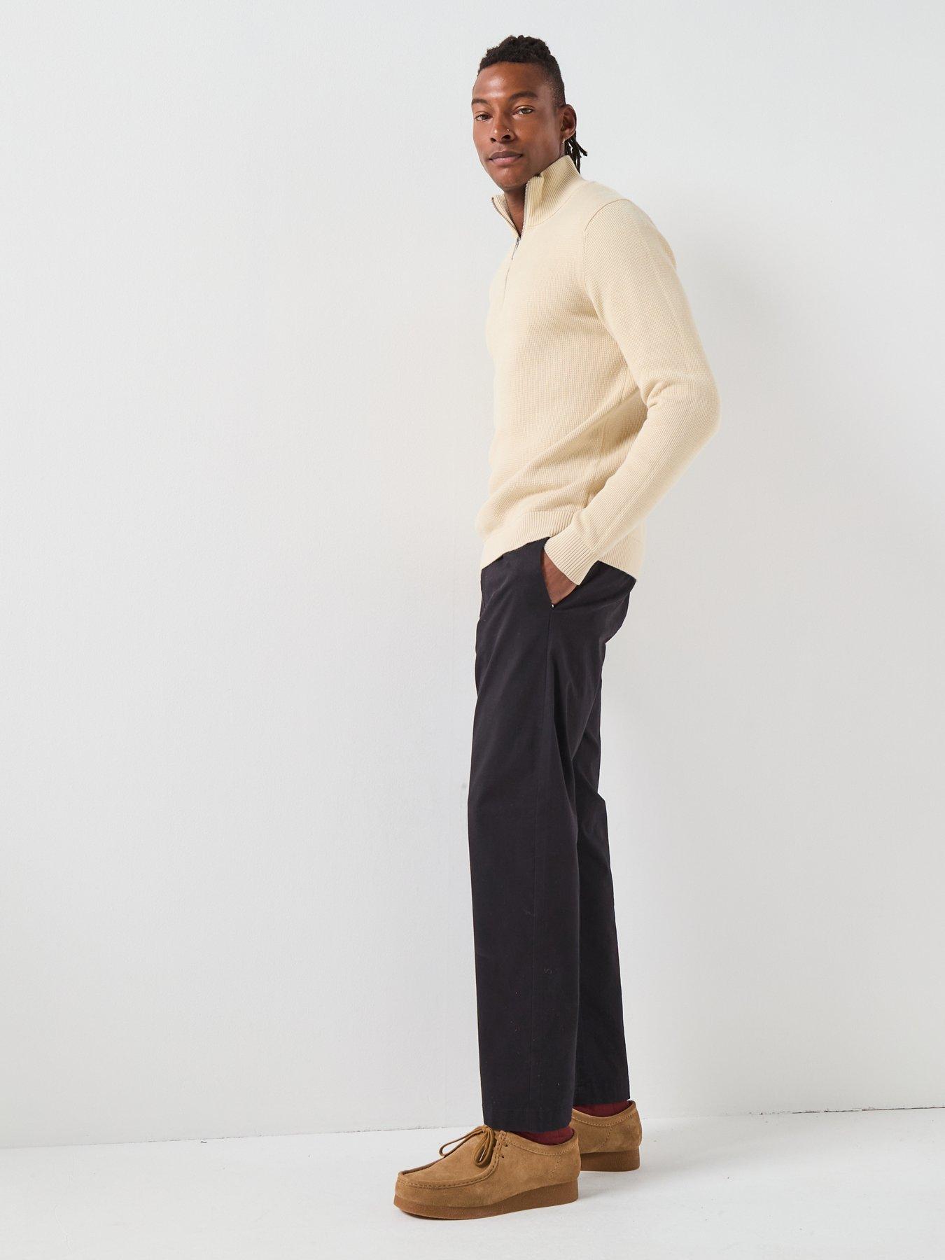 Image 3 of 6 of Selected Dane Half Zip Knitted Jumper