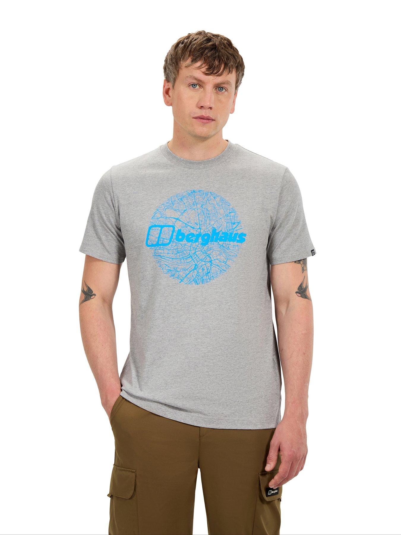 Berghaus Mens Map Of The Toon Tee - Grey