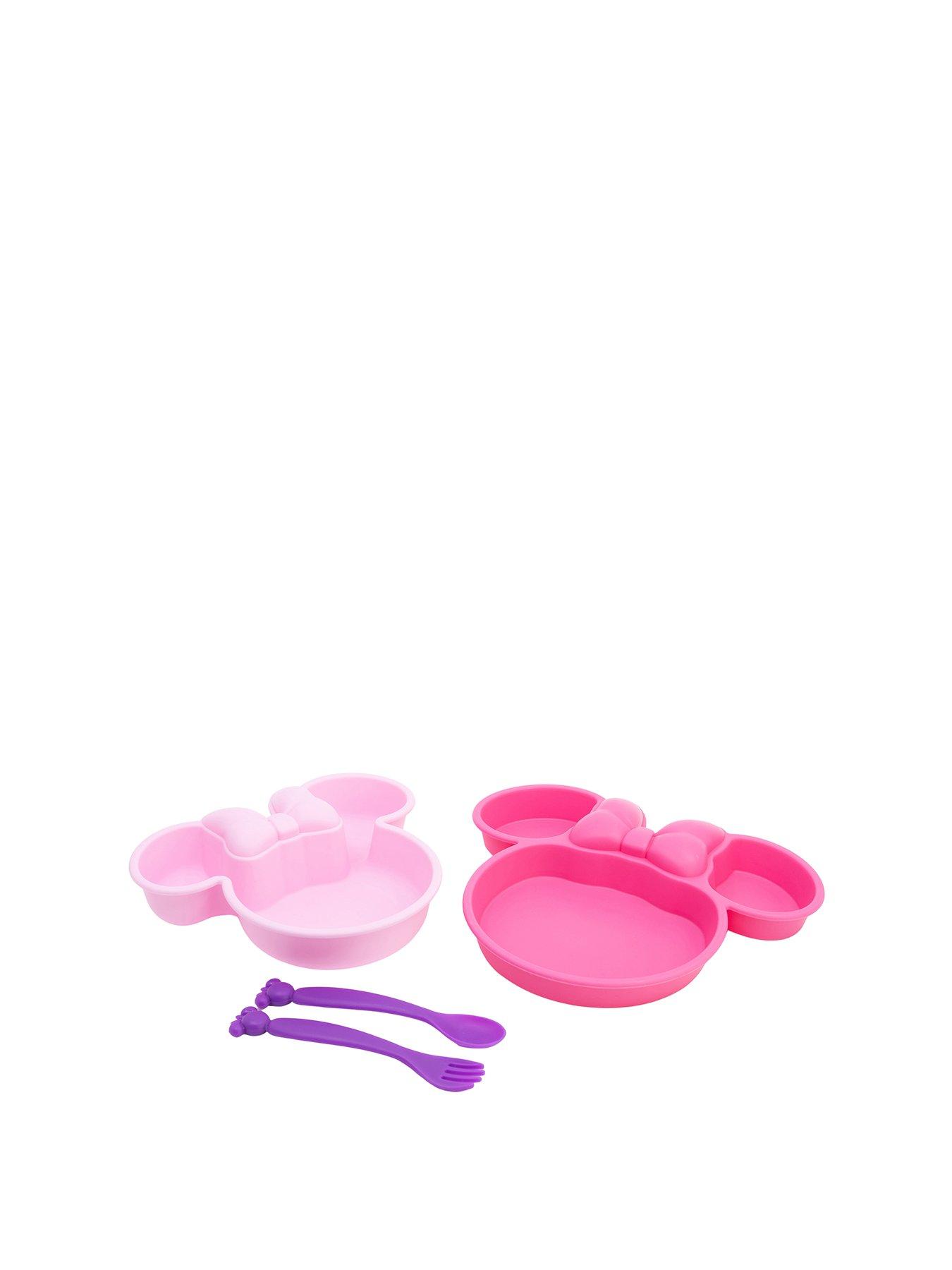 undefined Minnie 4 Piece Character Shaped Dinner Set in Gift Box