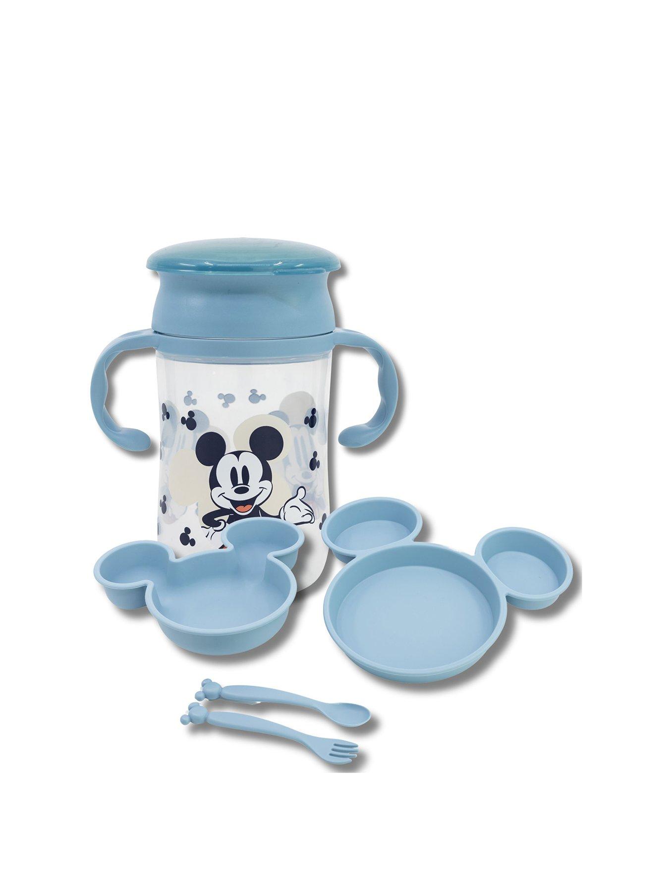 undefined Mickey Baby Boy 5 Pierce Character Shaped Dinner Set in Gift Box