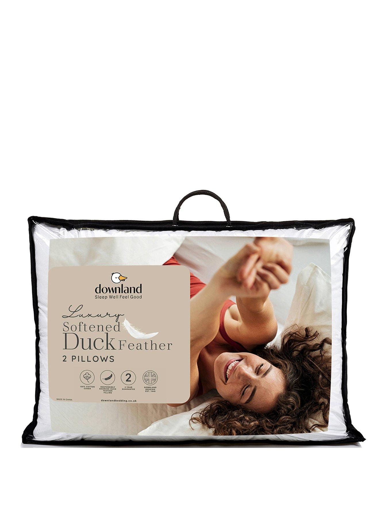 undefined Softened Duck Feather Pillow Pair