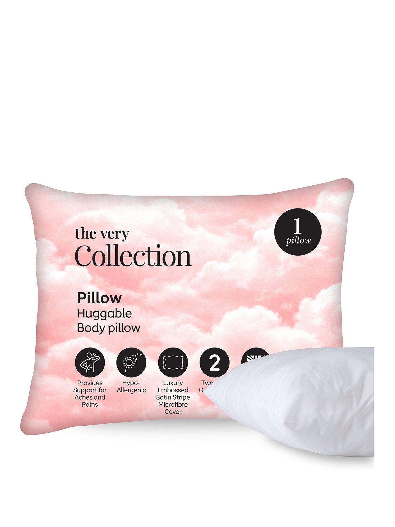 The Very Collection 4'6" Huggable Body Pillow In White Case