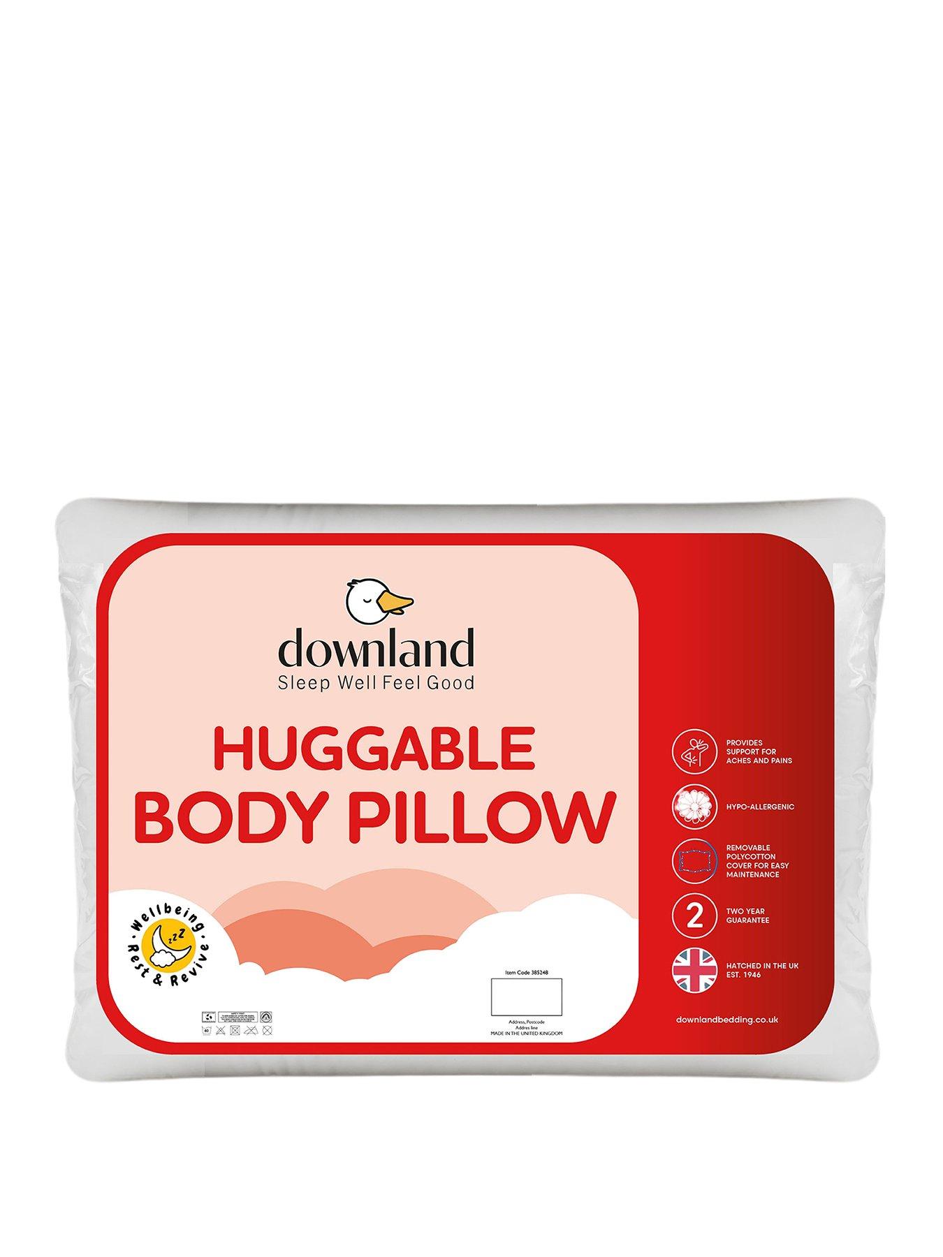 The Very Collection 4'6" Huggable Body Pillow In White Case