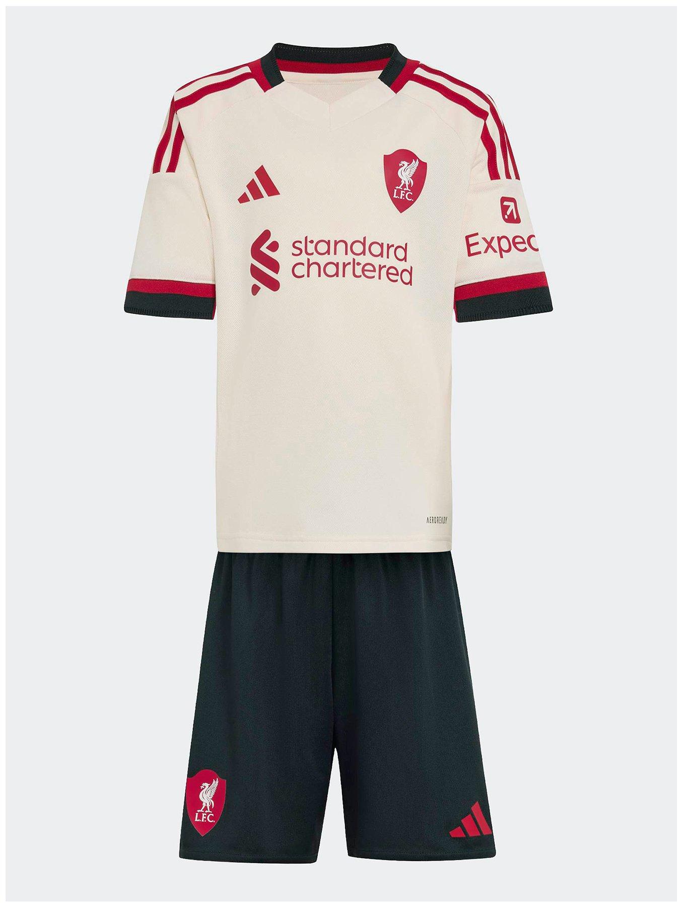 adidas Liverpool 25/26 Away Mini Kit White Very