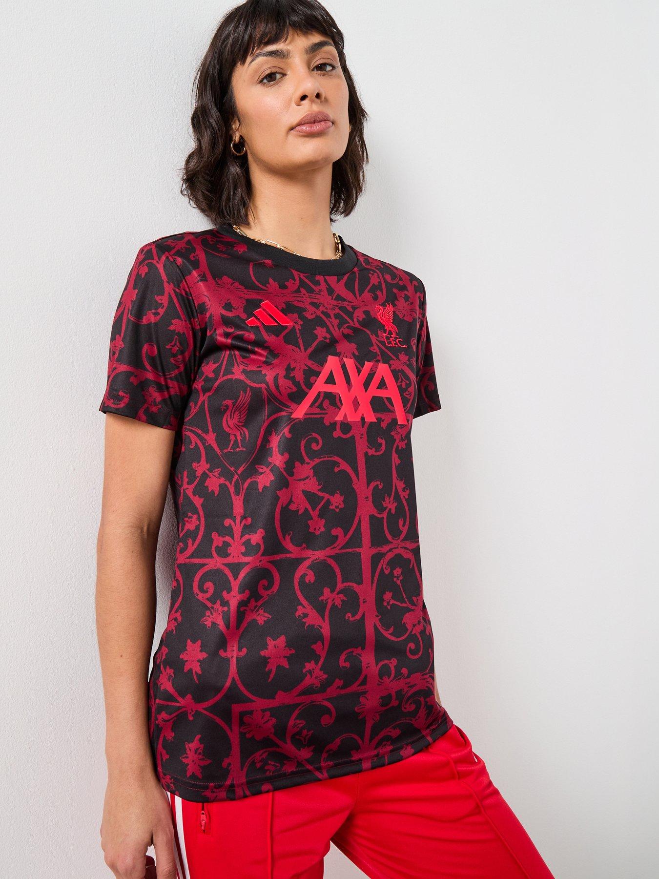 Image 1 of 6 of adidas Liverpool Womens 25/26 Pre Match Shirt -Black