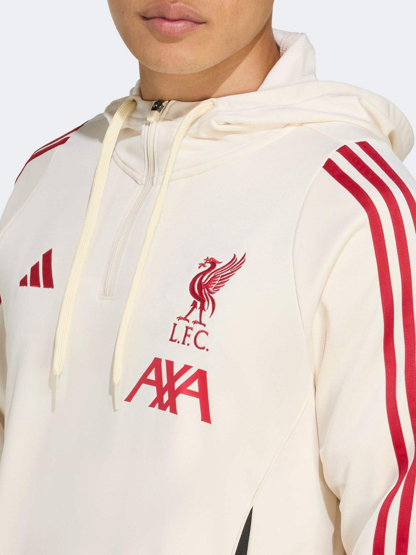 adidas Mens Liverpool Training Hoody White Very