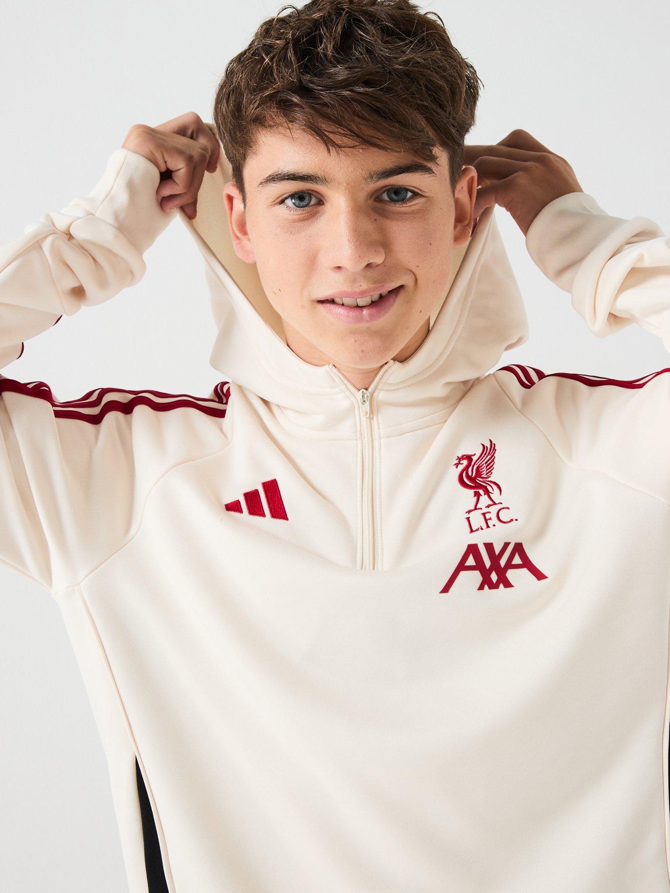 Full Zip Liverpool Hoodie Junior Adidas Junior Liverpool Training