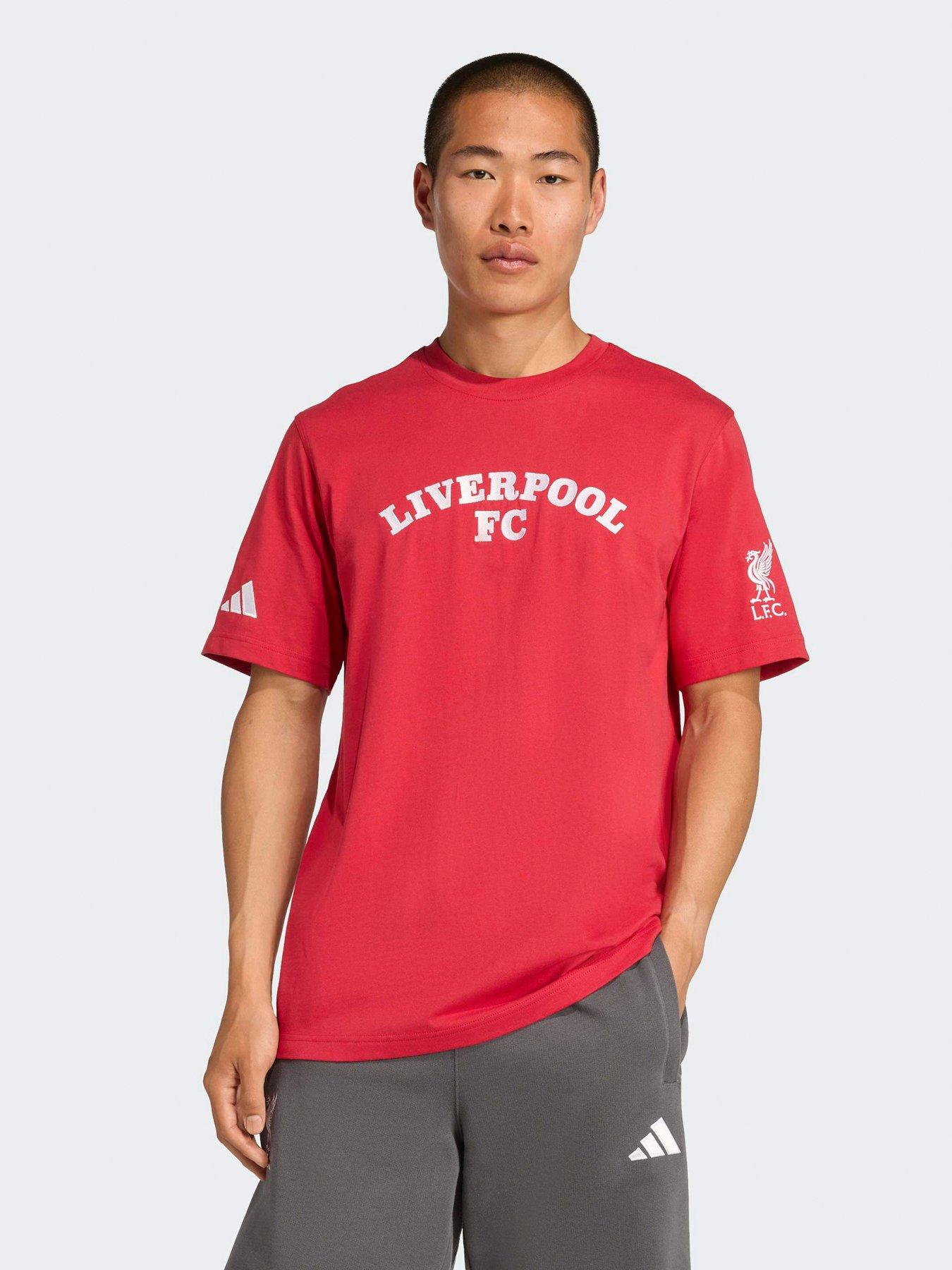 Image 1 of 4 of adidas Mens Liverpool USA Tee -Red