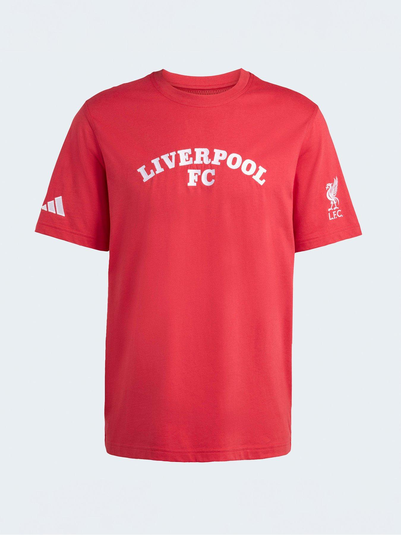 Image 3 of 4 of adidas Mens Liverpool USA Tee -Red