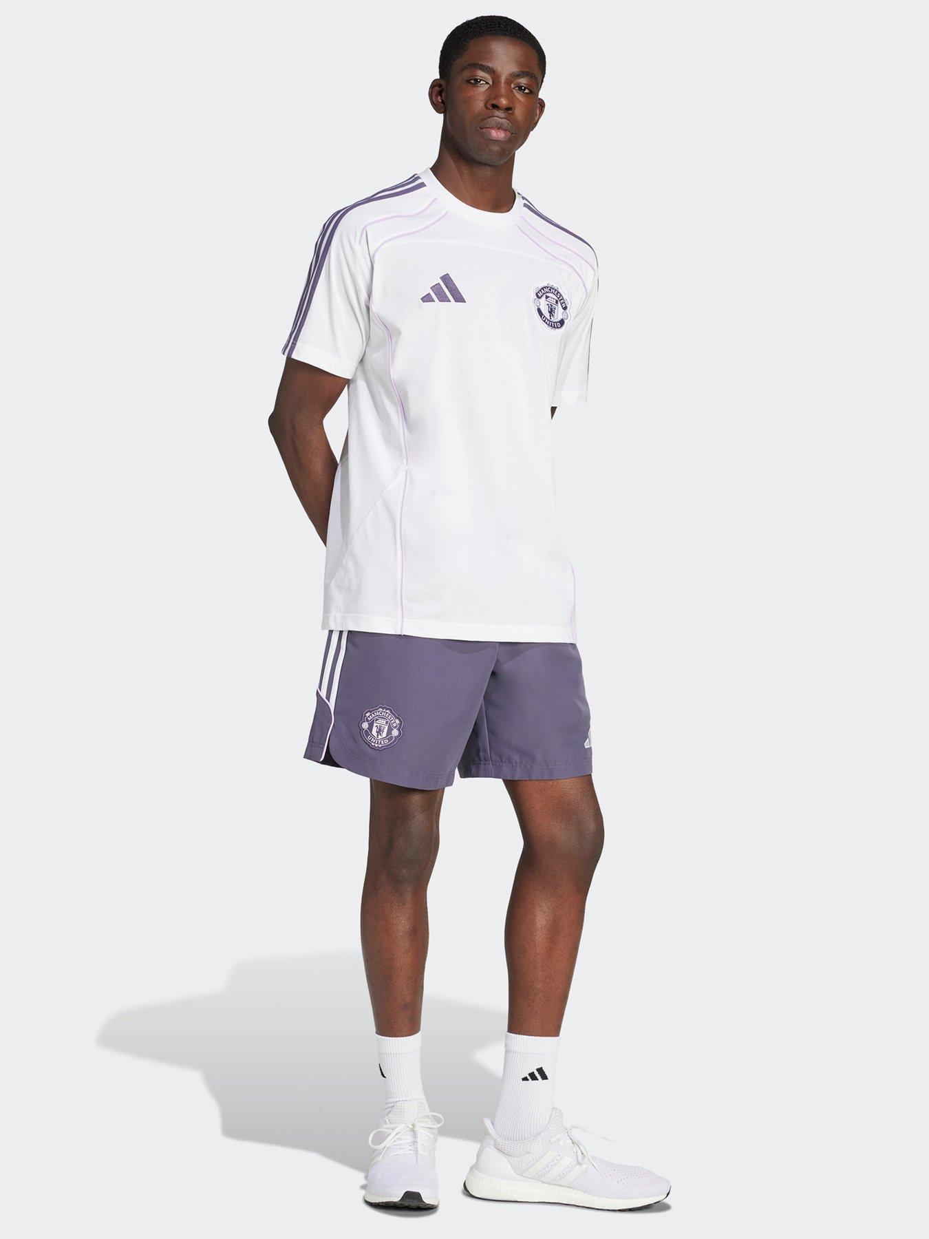 Image 3 of 5 of adidas Mens Manchester United Urban Purist Tee - White