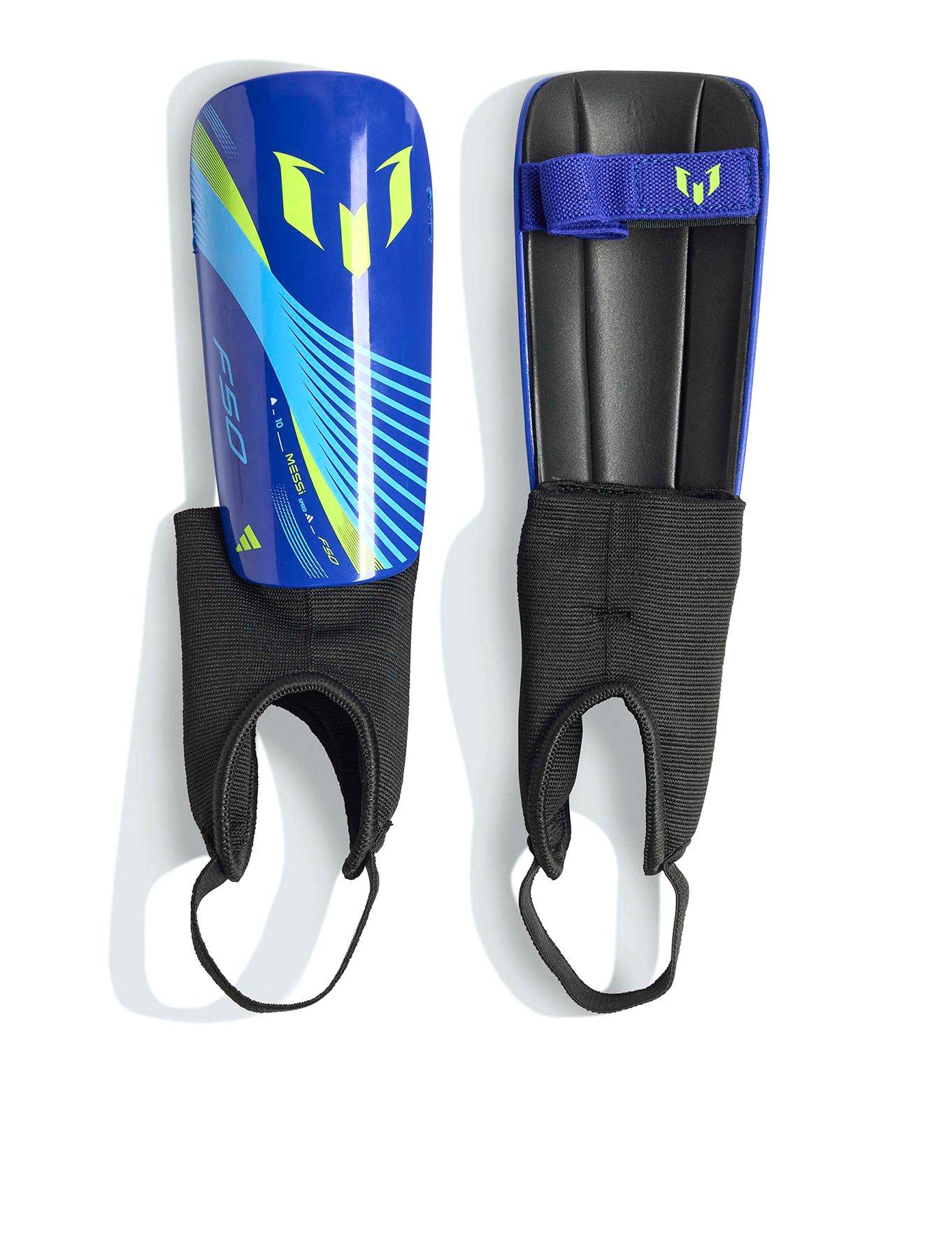 adidas Junior Messi Shin Guard - Silver