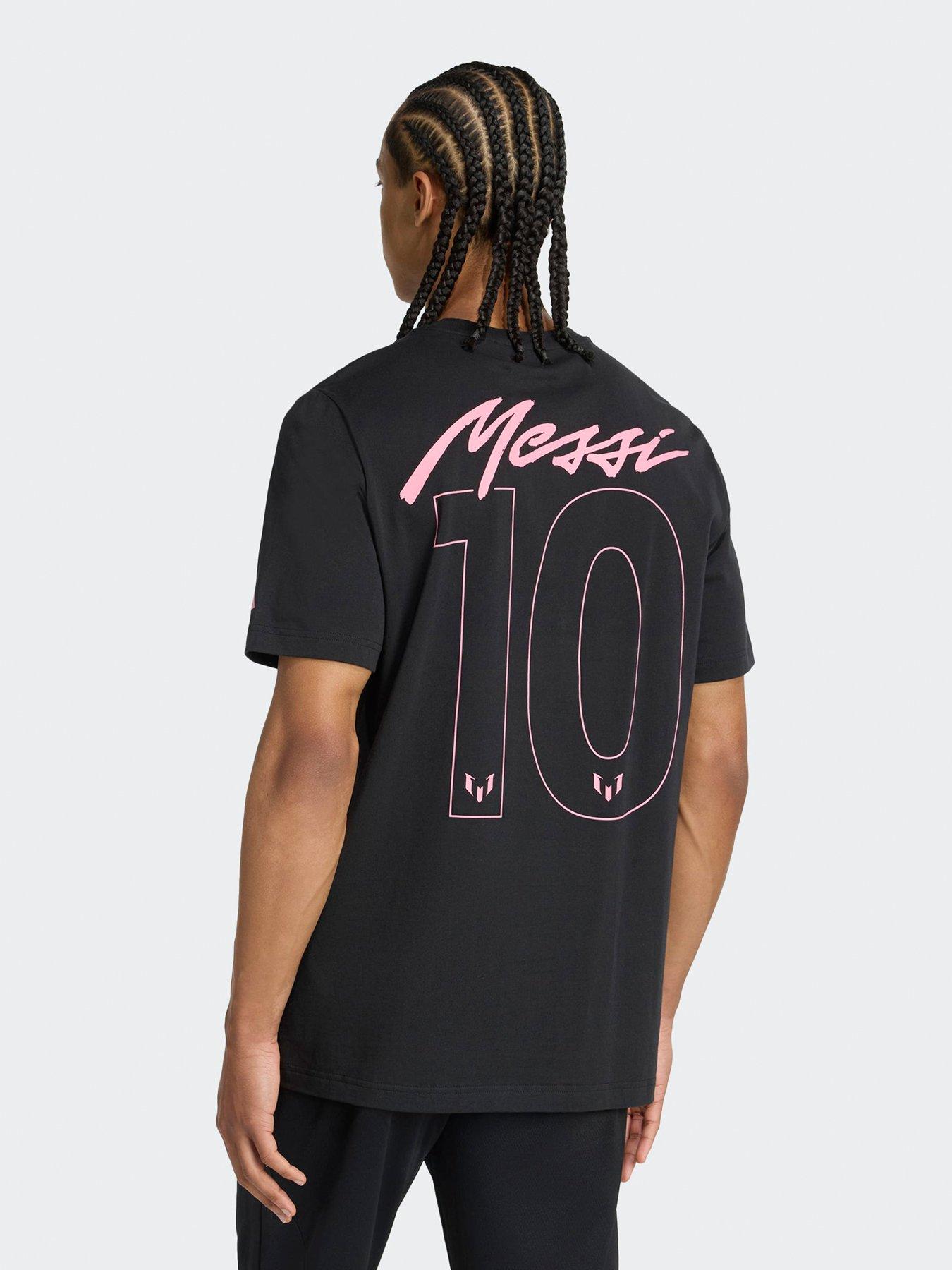 Image 2 of 4 of adidas Mens Messi 10 Tee- Black
